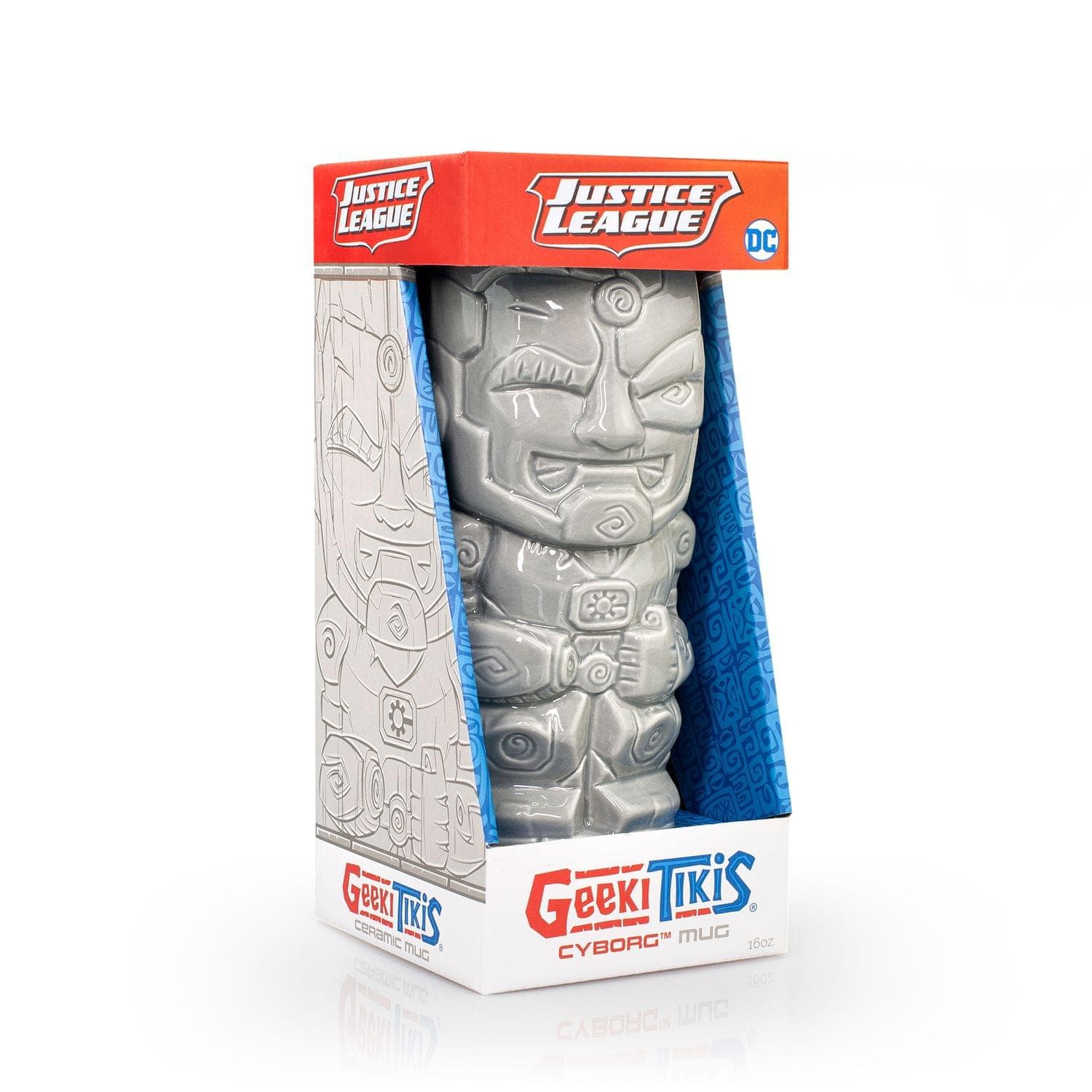 DC 16oz Cyborg Geeki Tikis Ceramic Mug