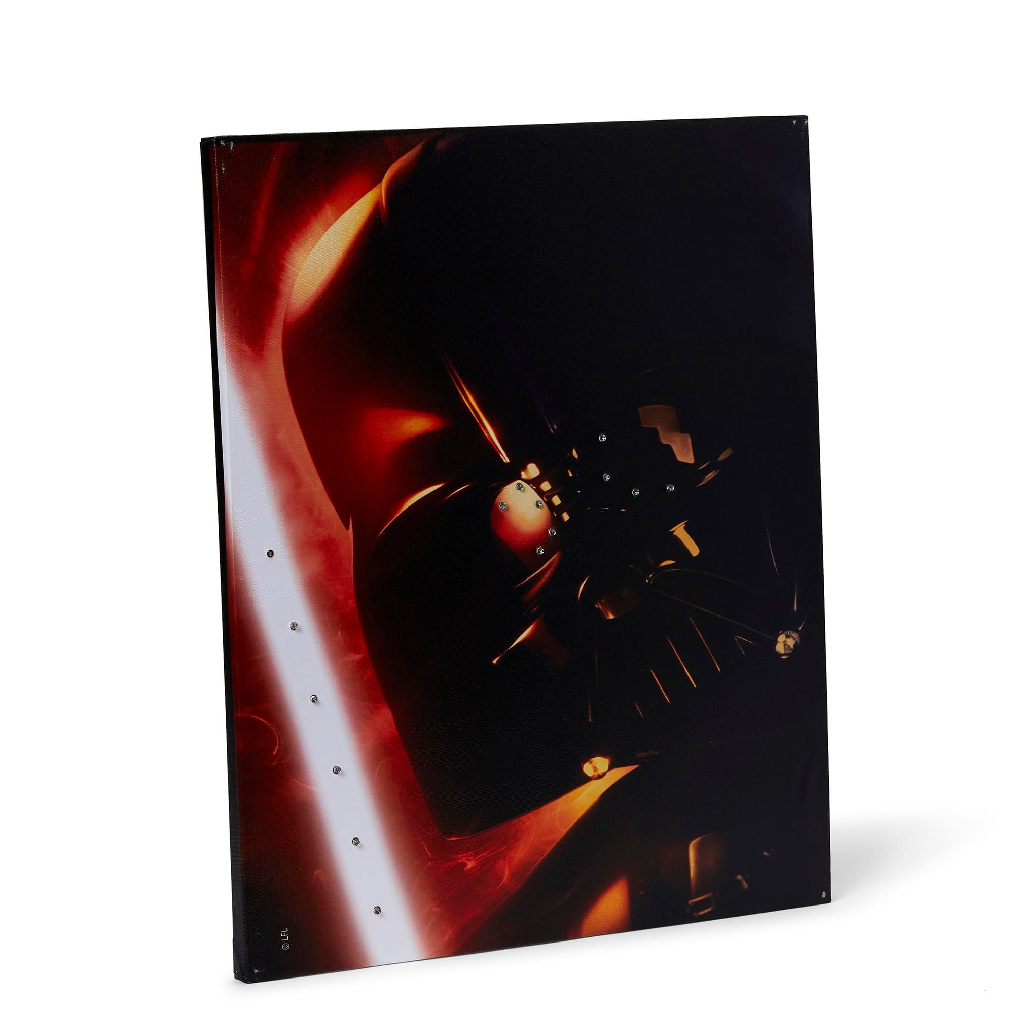 Illuminated Darth Vader Canvas Art - 23.9
