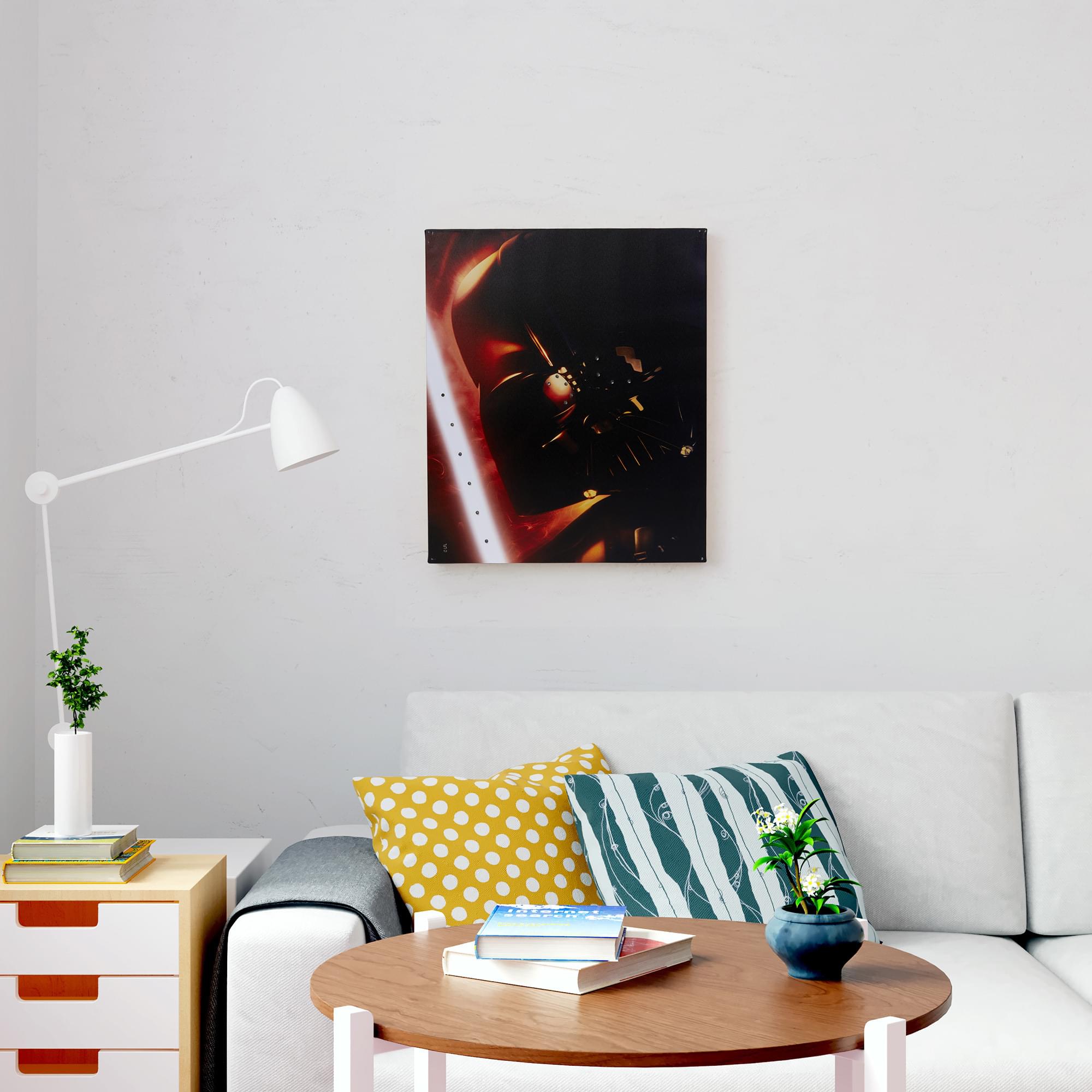Illuminated Darth Vader Canvas Art - 23.9