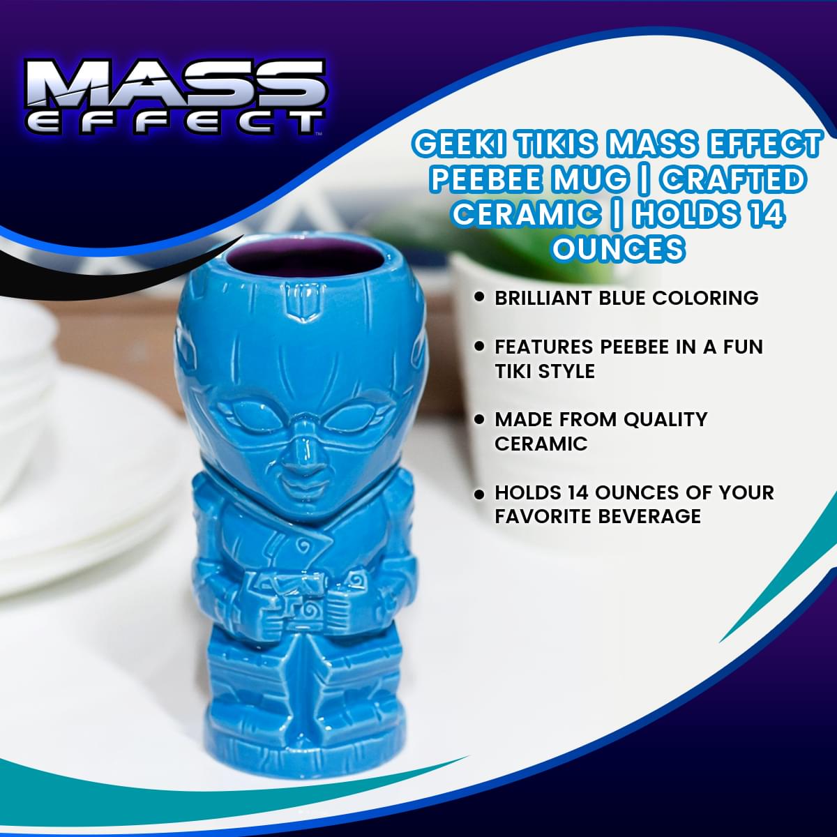Geeki Tikis Mass Effect Peebee Ceramic Mug - 14 Ounces