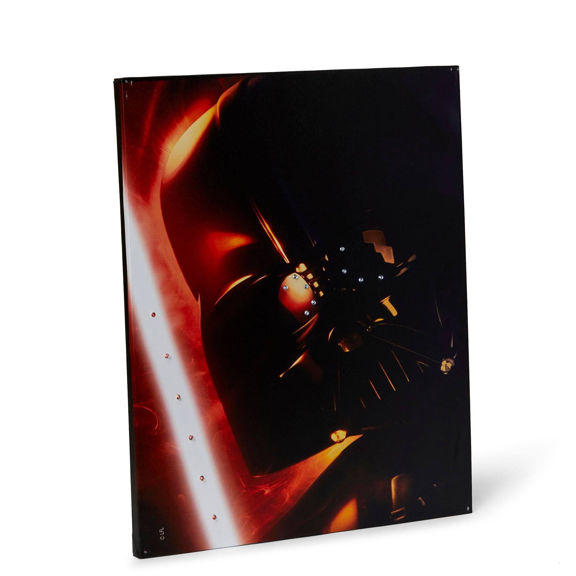 Illuminated Darth Vader Canvas Art - 23.9