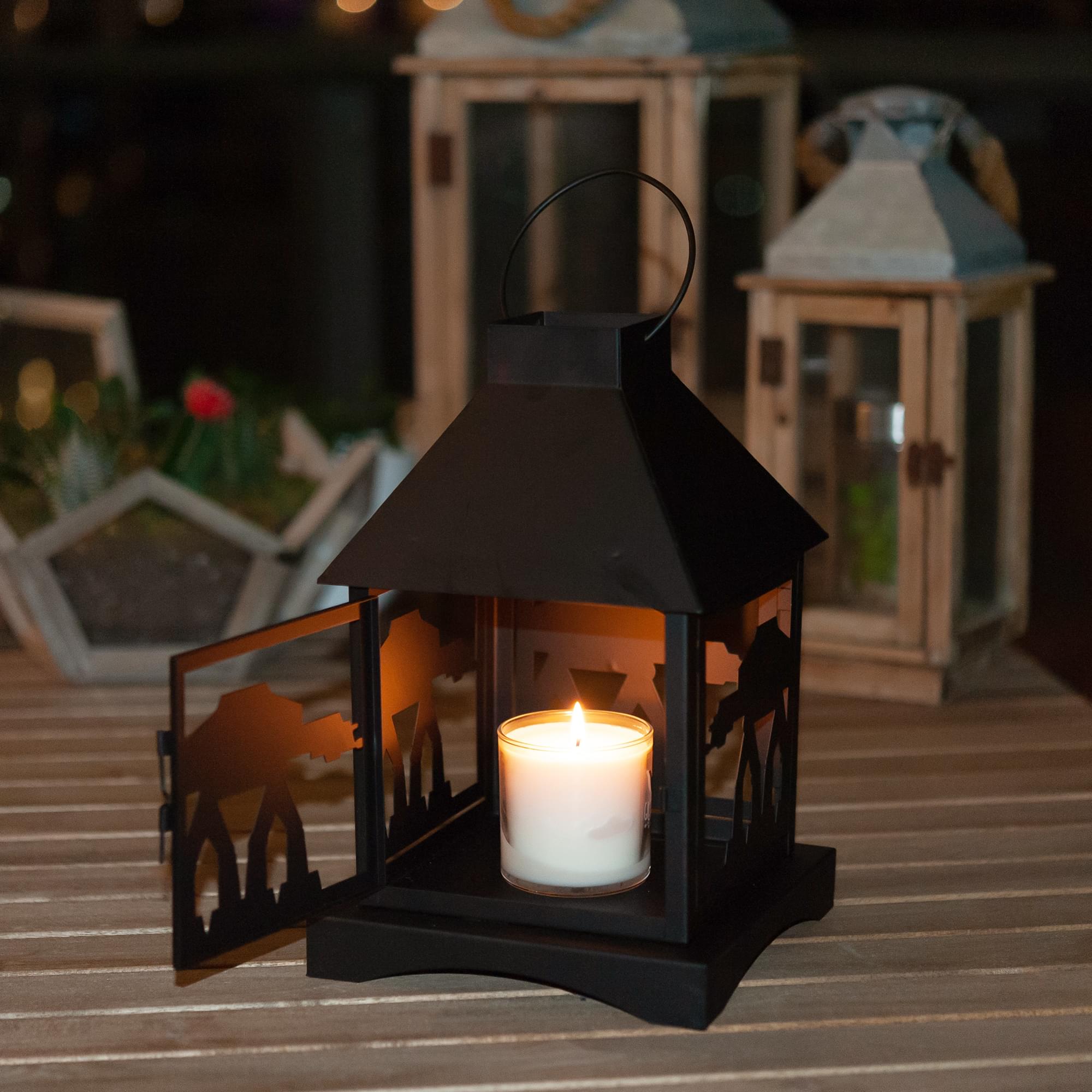 Star Wars Imperial AT-AT Walker 12-Inch Black Stamped Lantern
