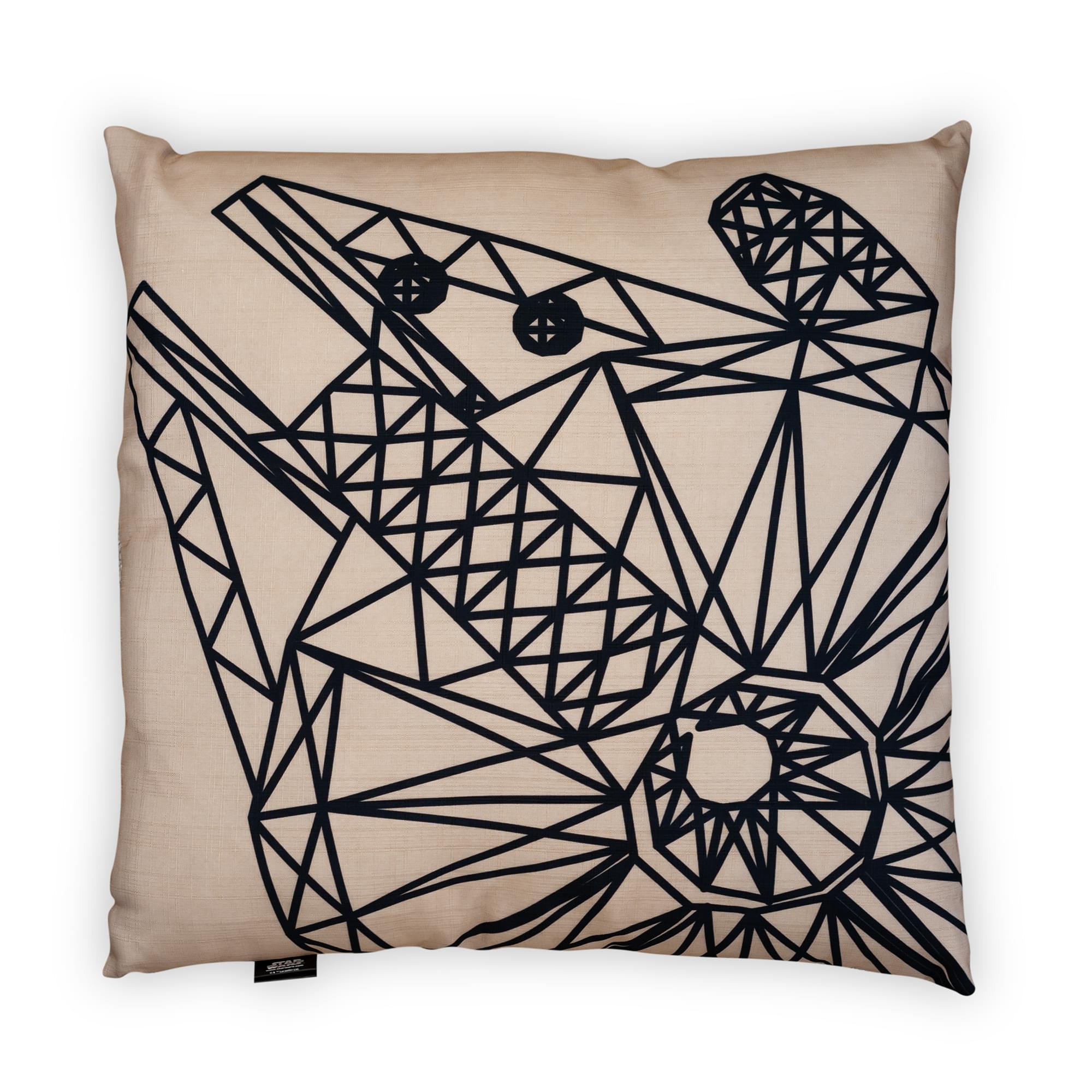 Star Wars Millennium Falcon 25x25 Large Throw Pillow