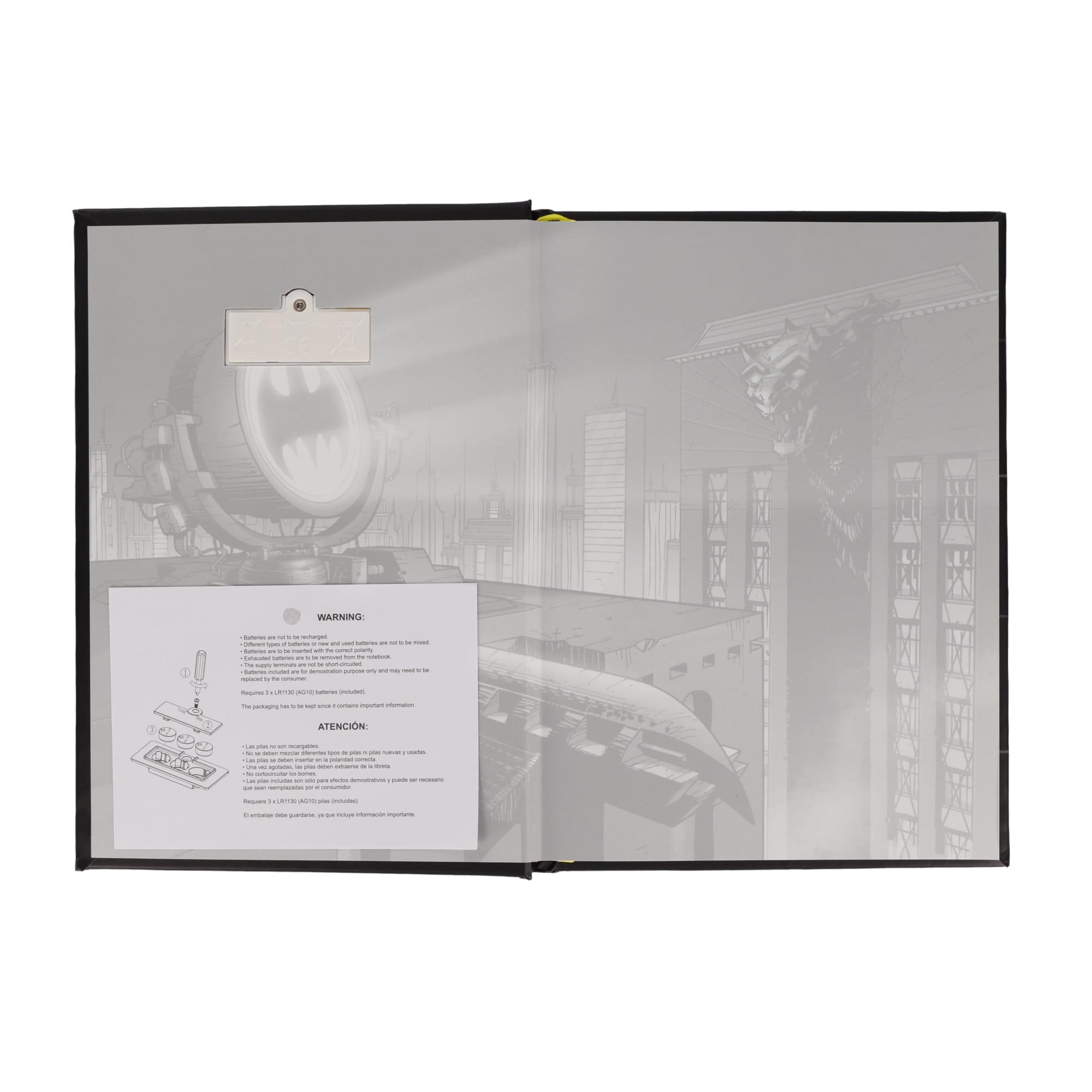 DC Comics Batman Logo Illuminated Hardcover Notebook
