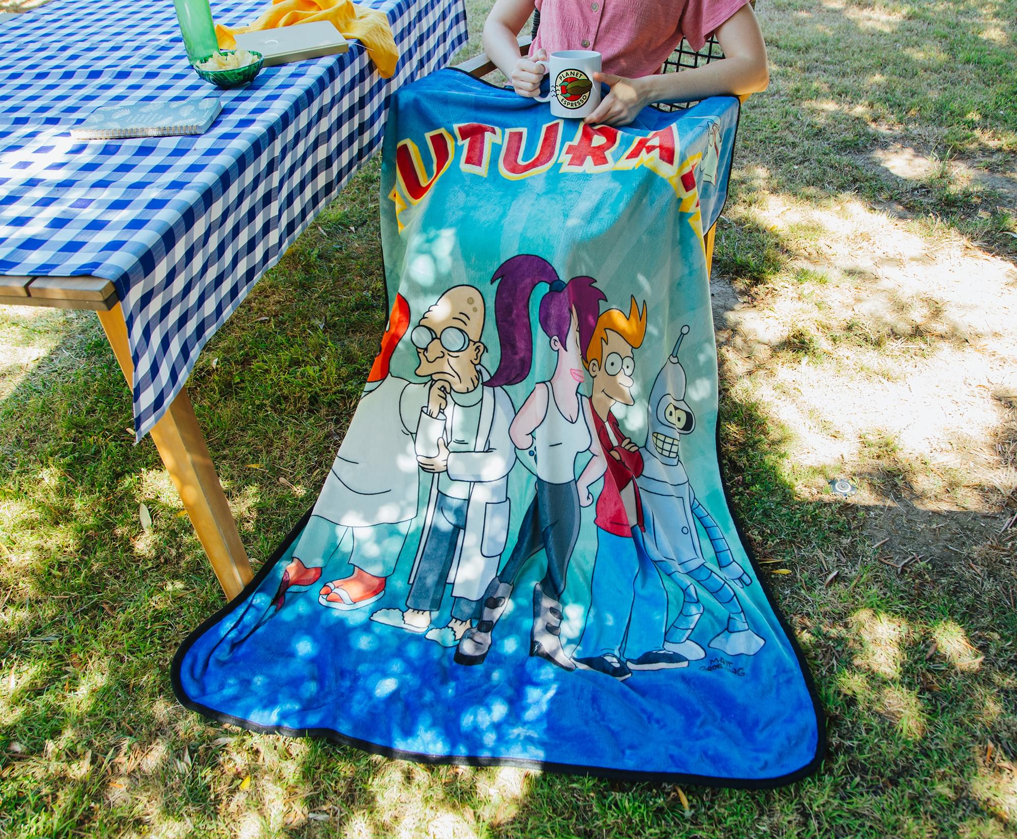 Futurama Planet Express Crew Soft Fleece Throw - 45x60 Inches