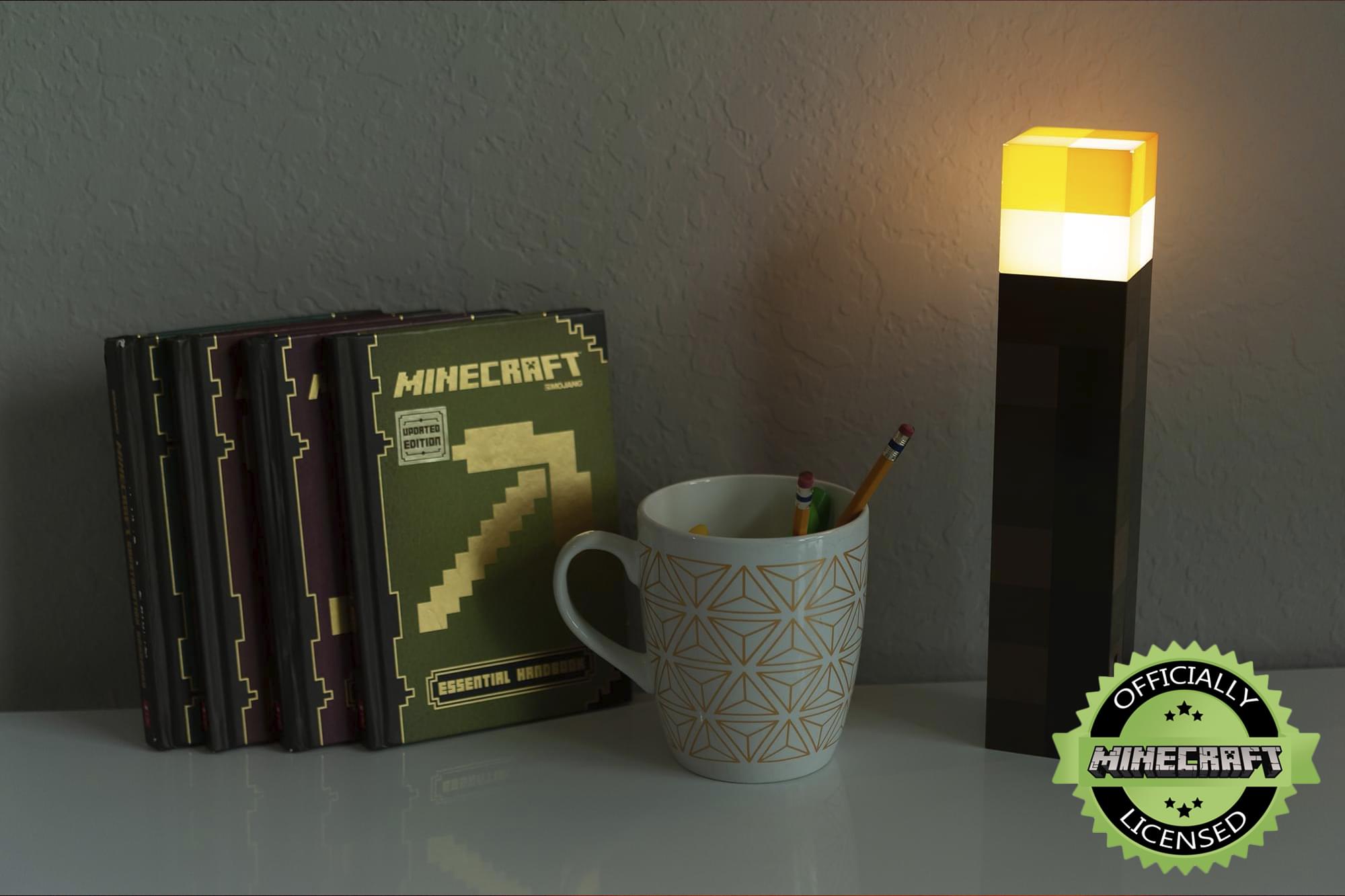 Illuminating Minecraft Torch: 12-Inch LED Night Lamp & Playtime Essential