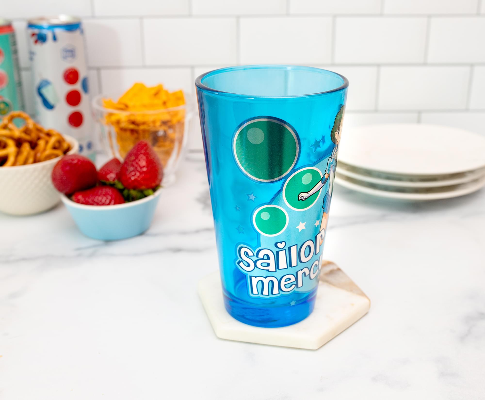 Sailor Moon - Enchanting Mercury 16oz Blue Pint Glass