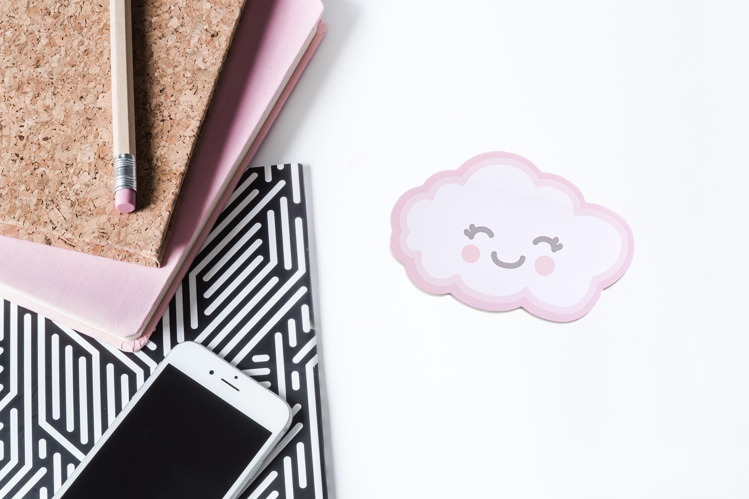 Glitter Galaxy Cloud - Sticky Notes