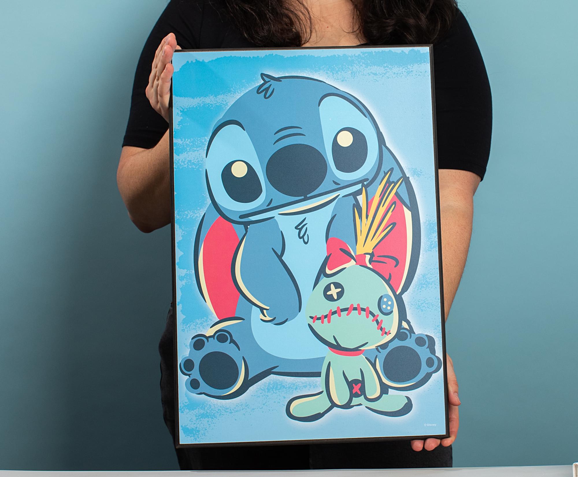 Enchanting Disney Lilo & Stitch Scrump 13 x 19 Inch Wood Wall Art - Must-Have for Your Home!