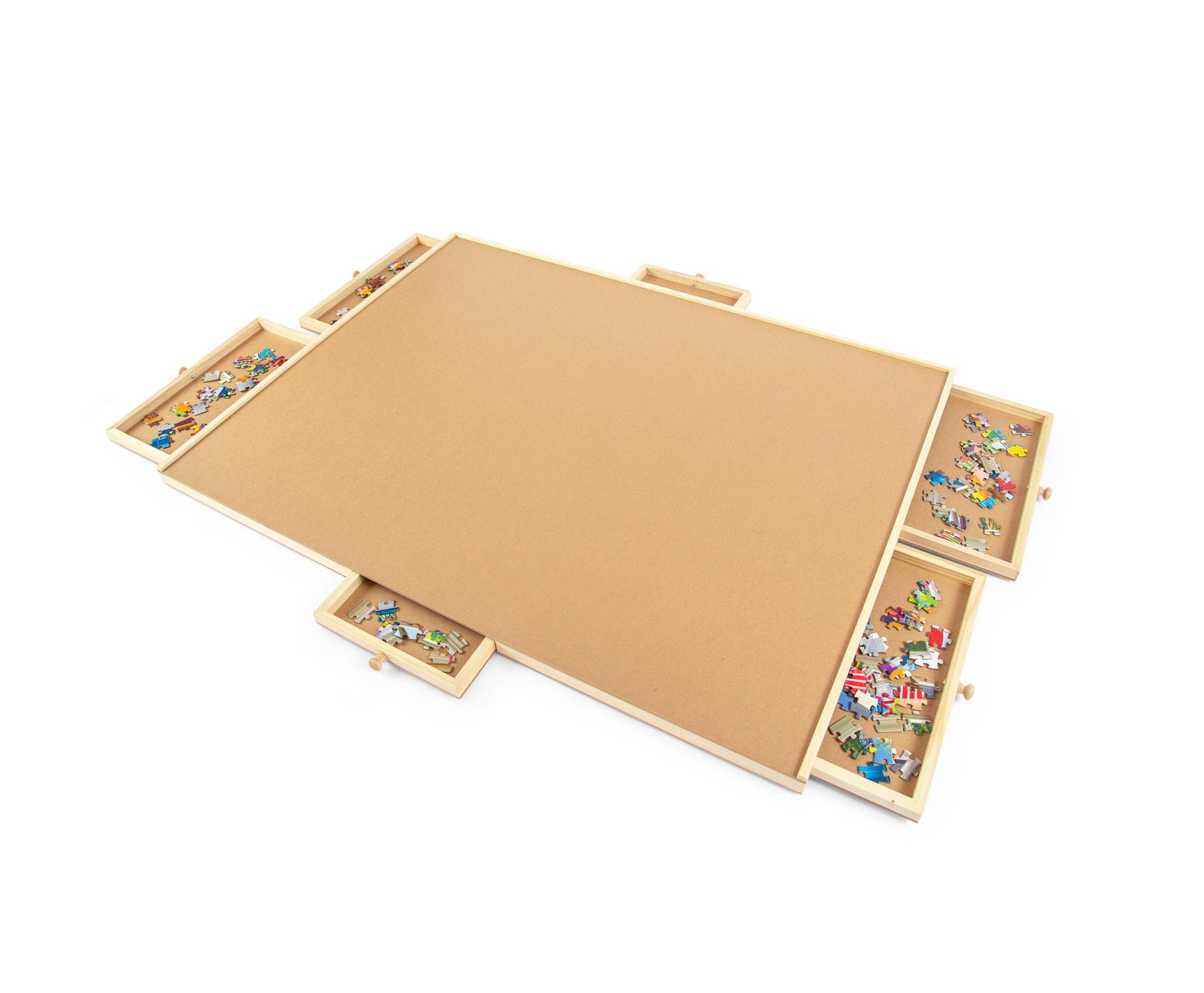 Wooden Puzzle Paradise: 35 x 2 x 28 Inches Jigsaw Puzzle Table with Storage