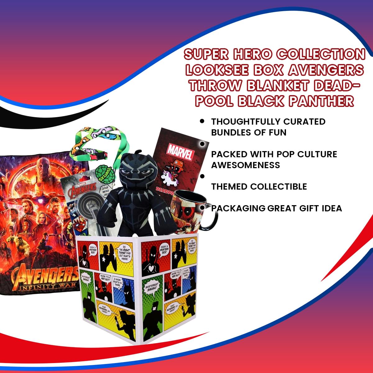 Epic Marvel Superhero LookSee Box with Exclusive Merchandise
