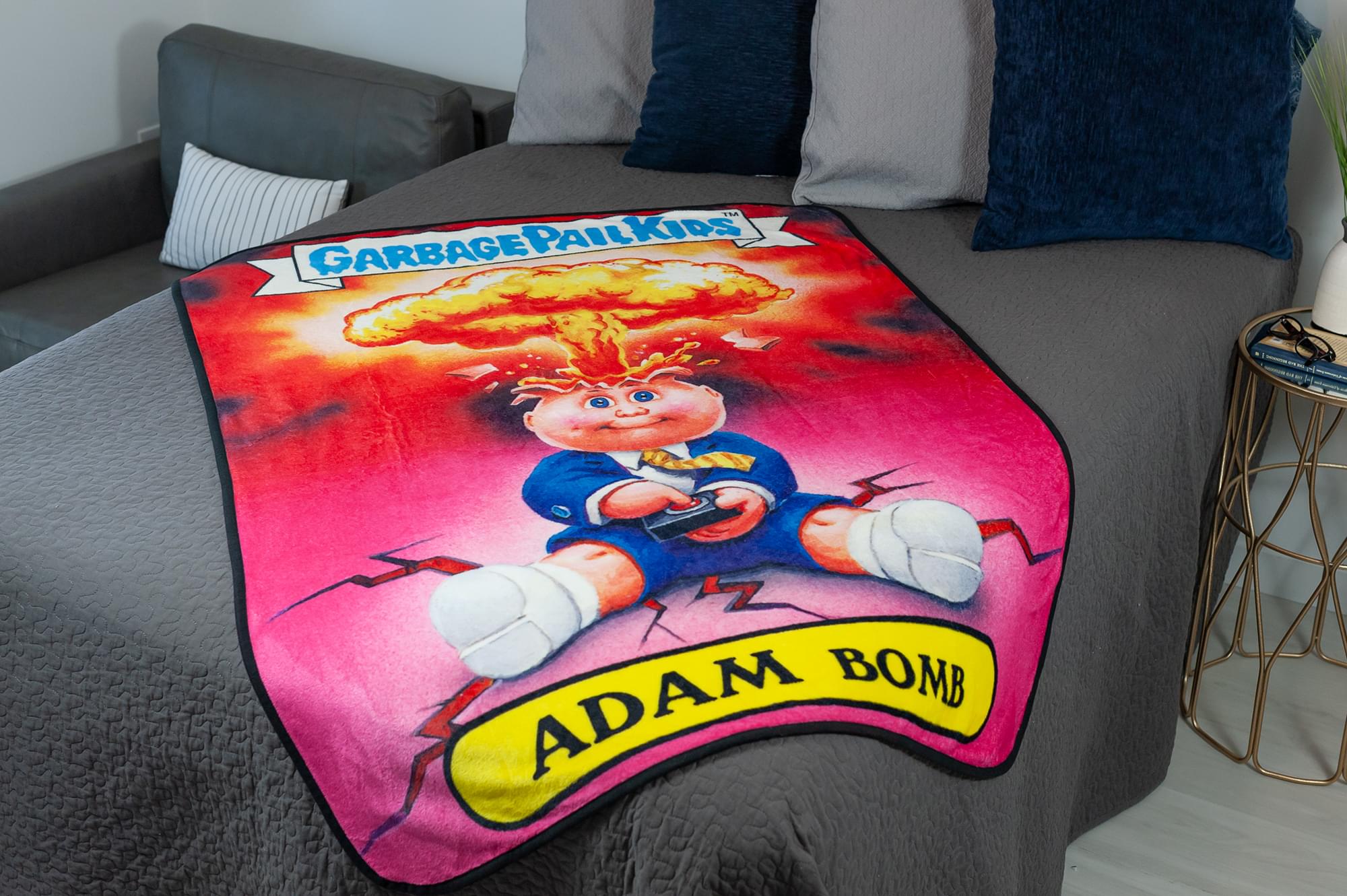 Garbage Pail Kids Adam Bomb Fleece Throw Blanket - 60x45 Inches