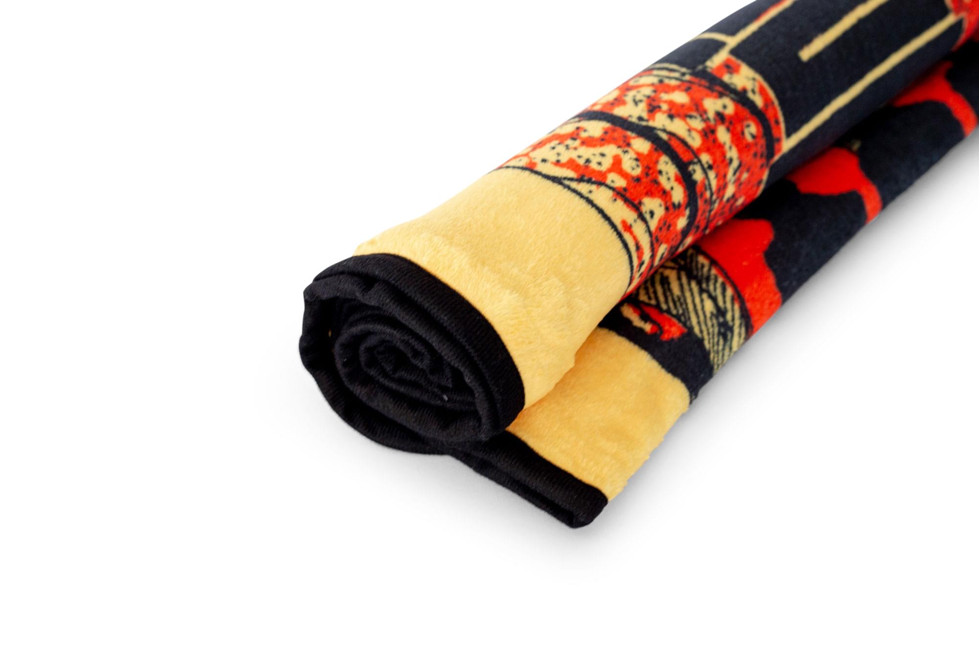 Creepy Cozy: Junji Ito-Inspired Fleece Throw Blanket