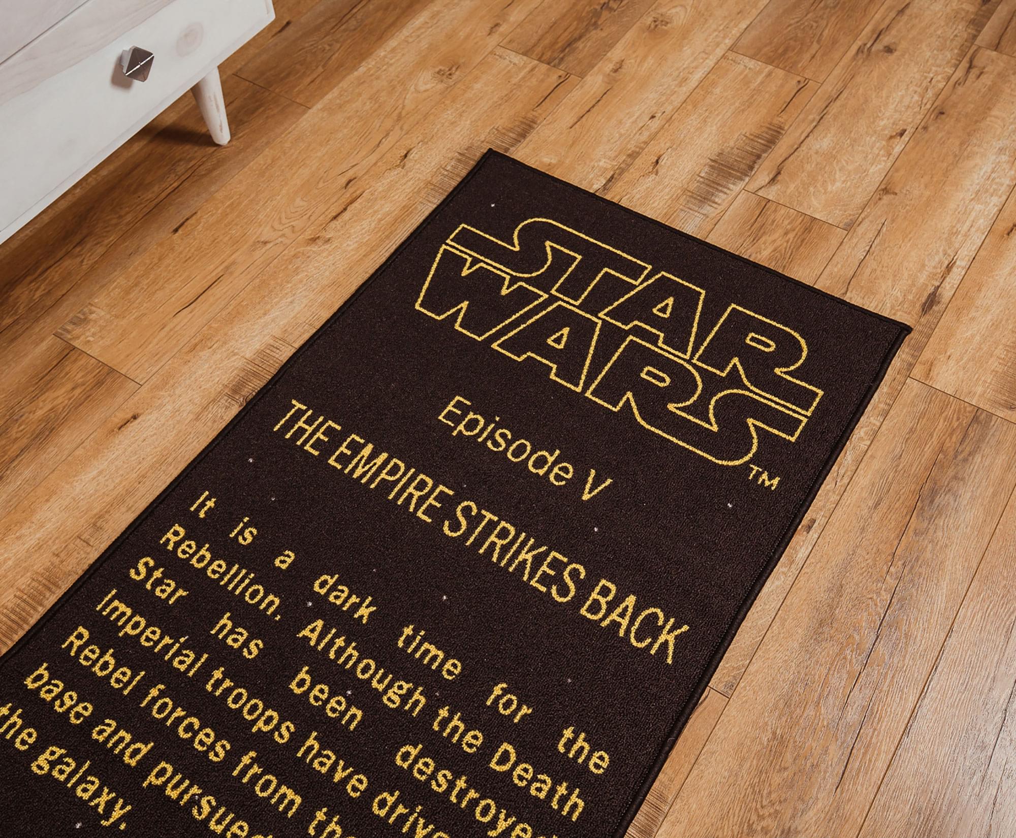 Epic Star Wars: The Empire Strikes Back Title Crawl Printed Rug - 27 x 77 Inches