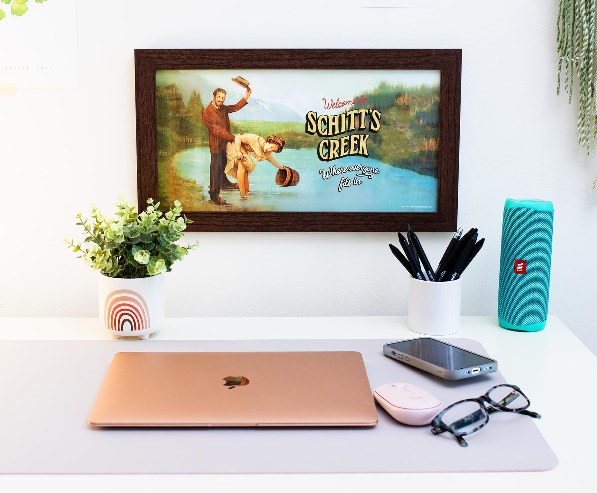 Schitt's Creek Inspired Framed MDF Wall Art - 10 x 18 Inches