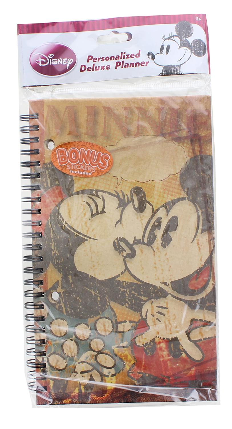 Magical Disney Retro Minnie & Mickey Mouse Personalized Deluxe Planner - Your Dream Planning Companion!