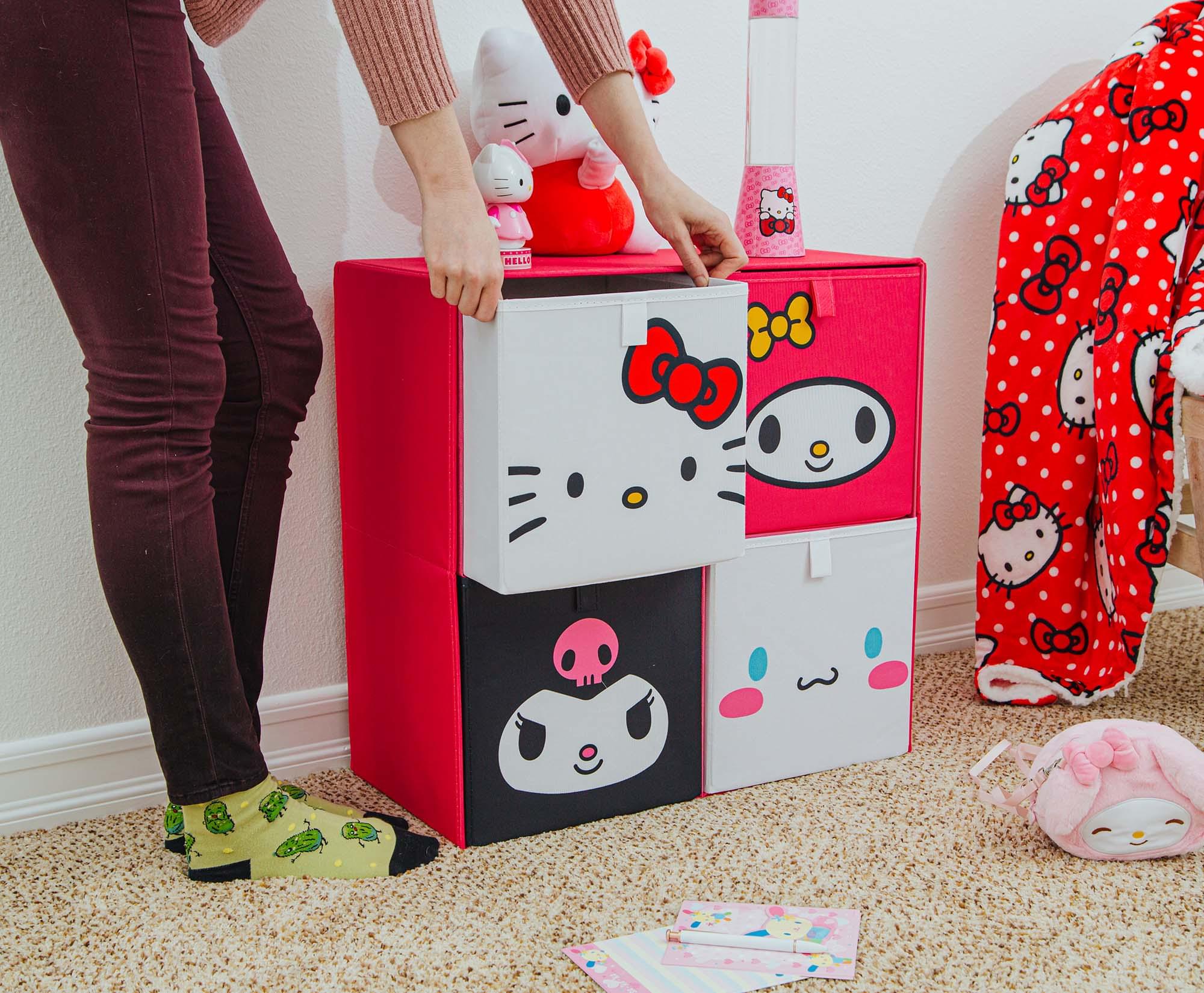 Sanrio 11-Inch Hello Kitty & Friends Storage Bin Set of 4