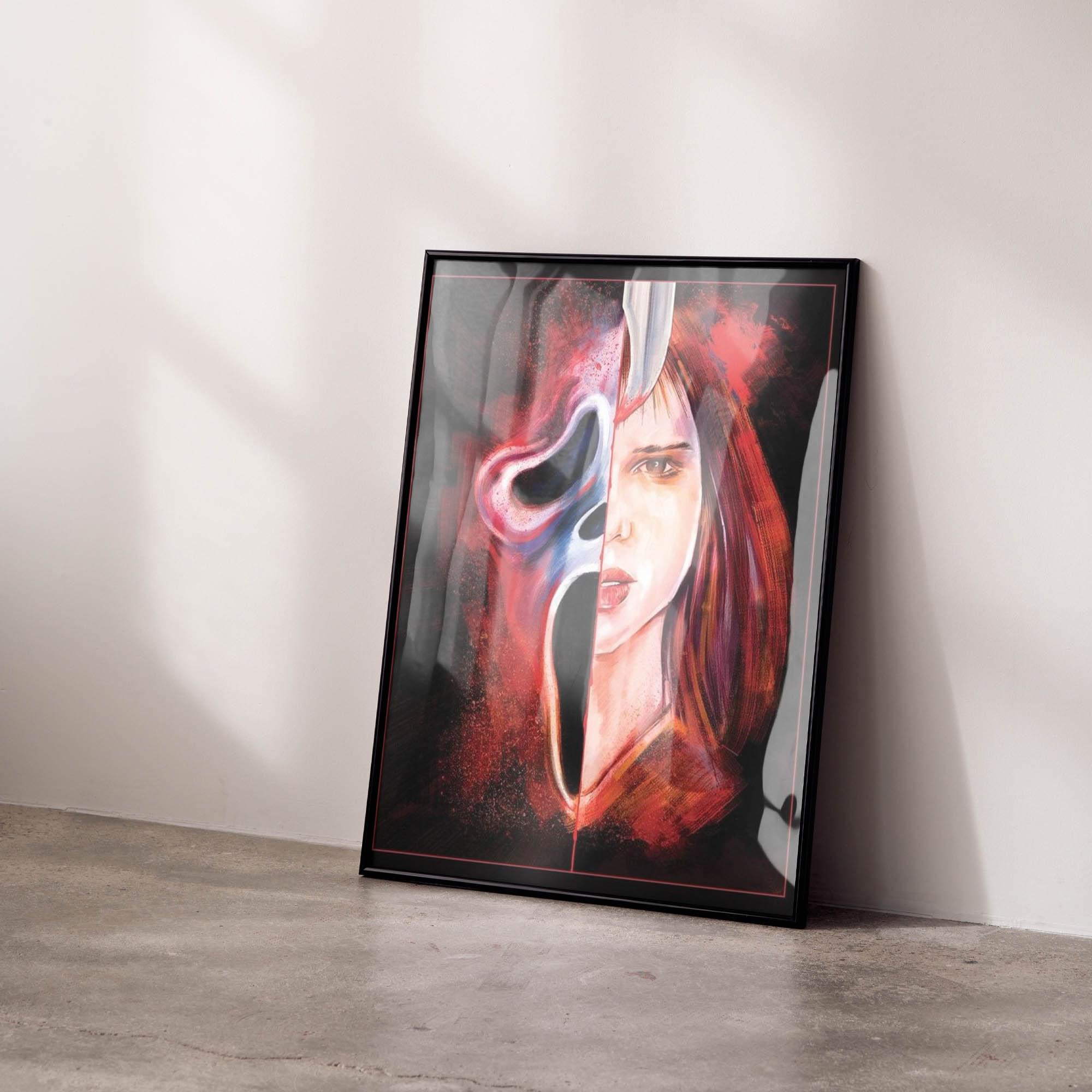 Matthew Therrien's Scream-Inspired 8x10 Art Print: A Tribute to Horror