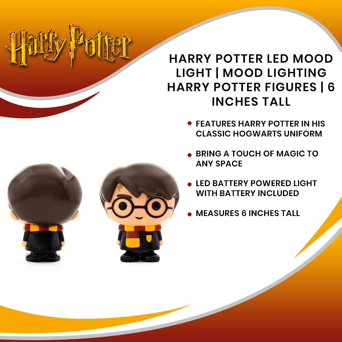 Enchanting Harry Potter LED Mood Light - 6 Inches of Wizarding Magic