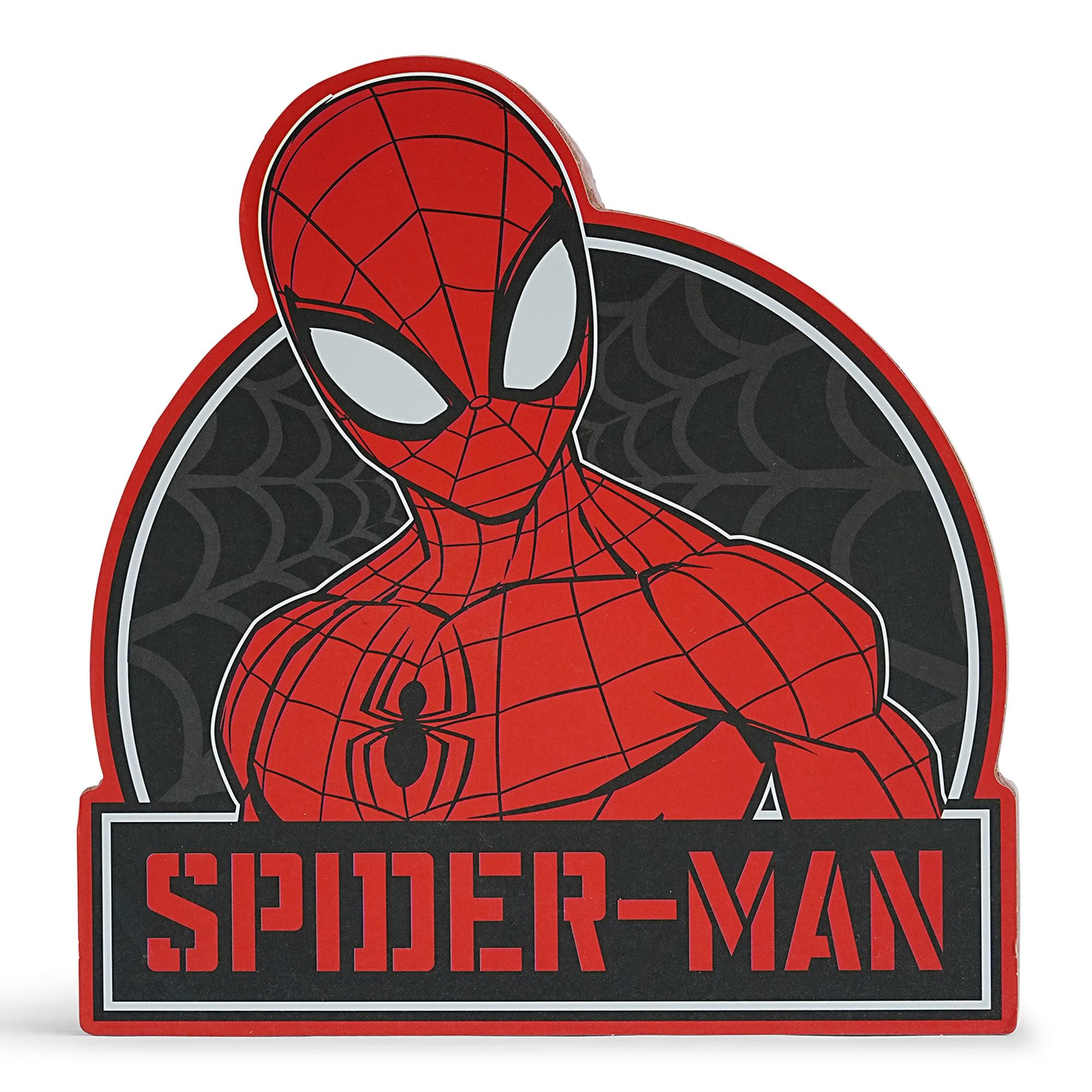 Epic Marvel Spider-Man Die-Cut Wooden Wall Art Sign - 8x7 Inches