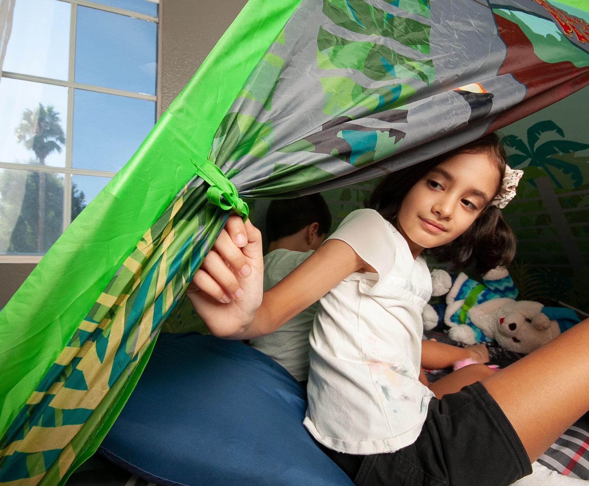 Step into Jurassic Adventure with Our Indoor Bed Tent Canopy