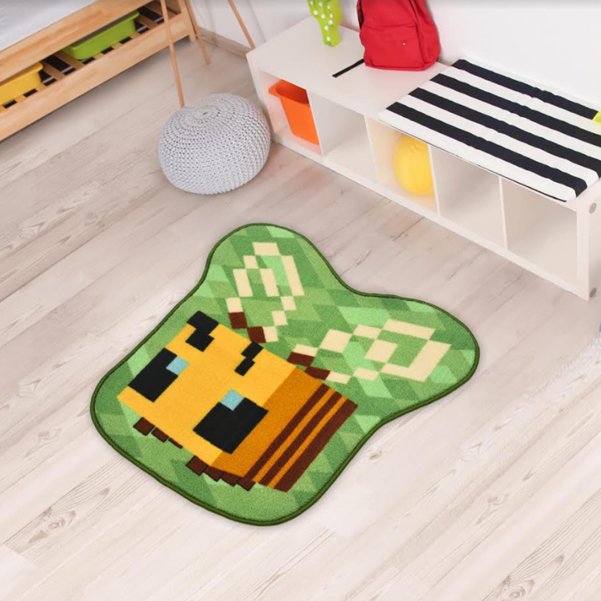 Bee-tastic Minecraft Accent Rug - 31 x 29 Inches