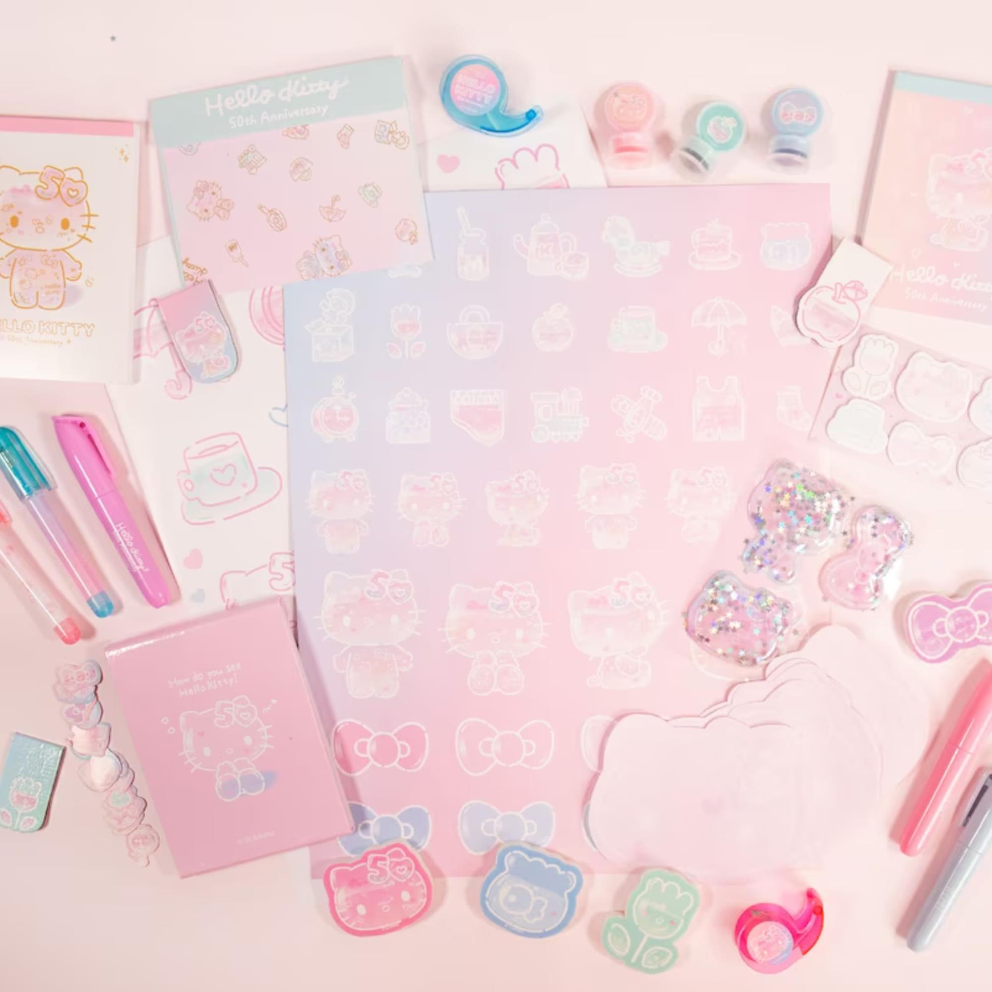 Sanrio Hello Kitty x STMT 50th Anniversary Delightful Mini Collectible Stationery Set