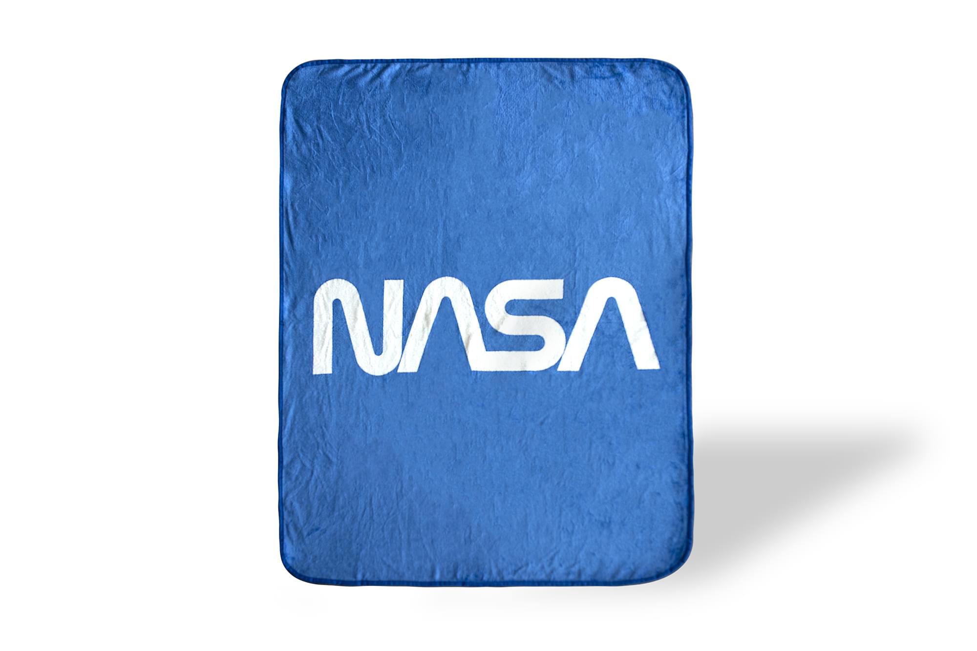 Cosmic Comfort: NASA Logo Fleece Throw Blanket