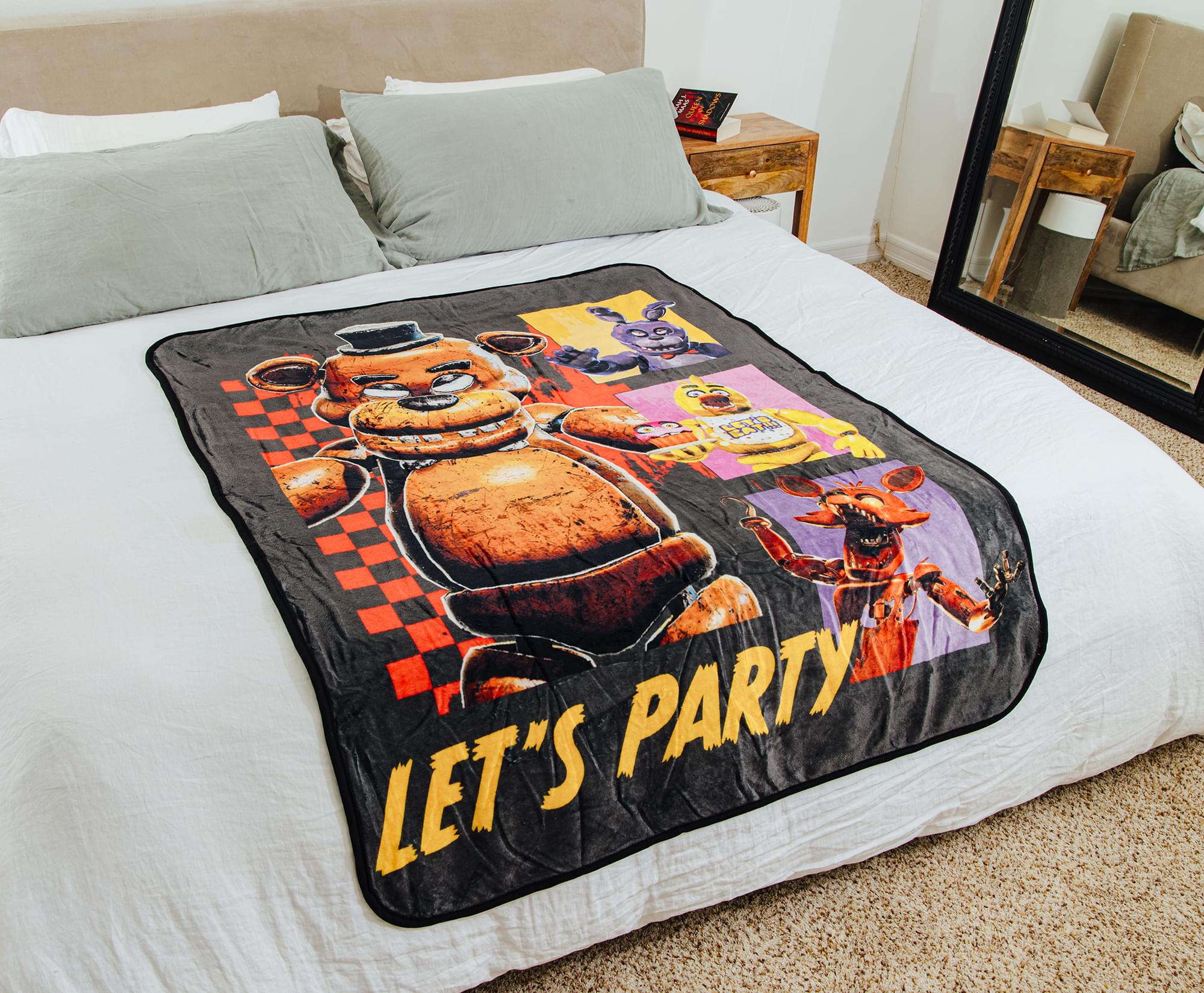 Five Nights At Freddy's Party Time Throw Blanket - 45 x 60 Inches