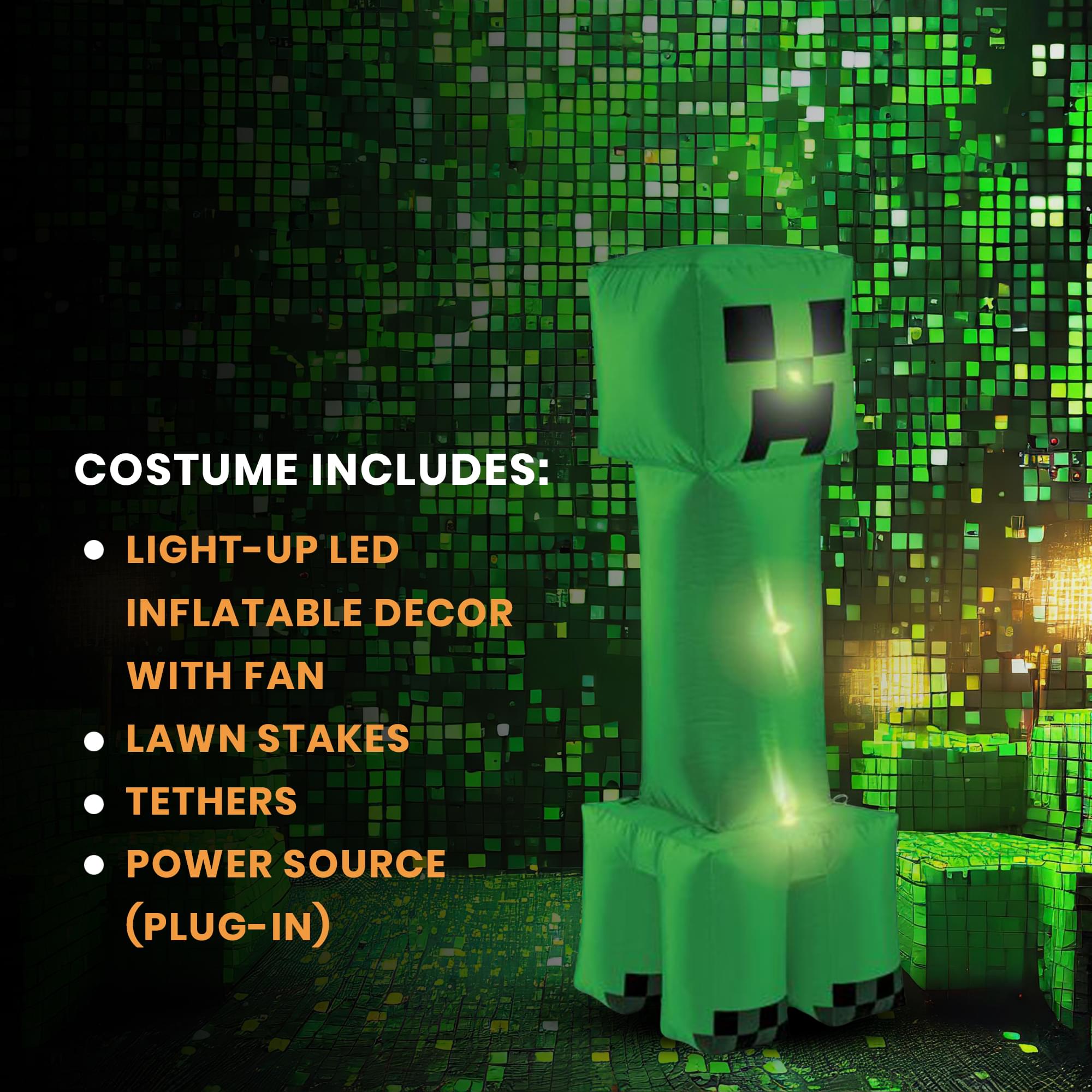 Epic Minecraft Creeper 4-Foot Inflatable for Your Home Decor