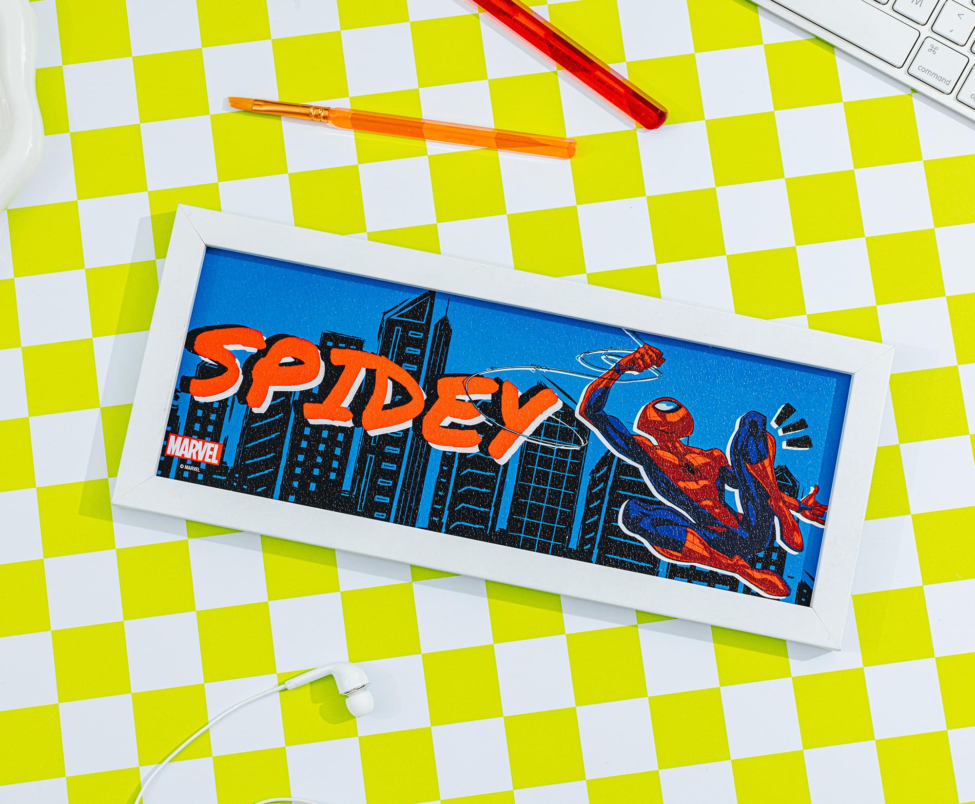 Epic Marvel Spider-Man 12 x 5 Inch Framed MDF Wall Art