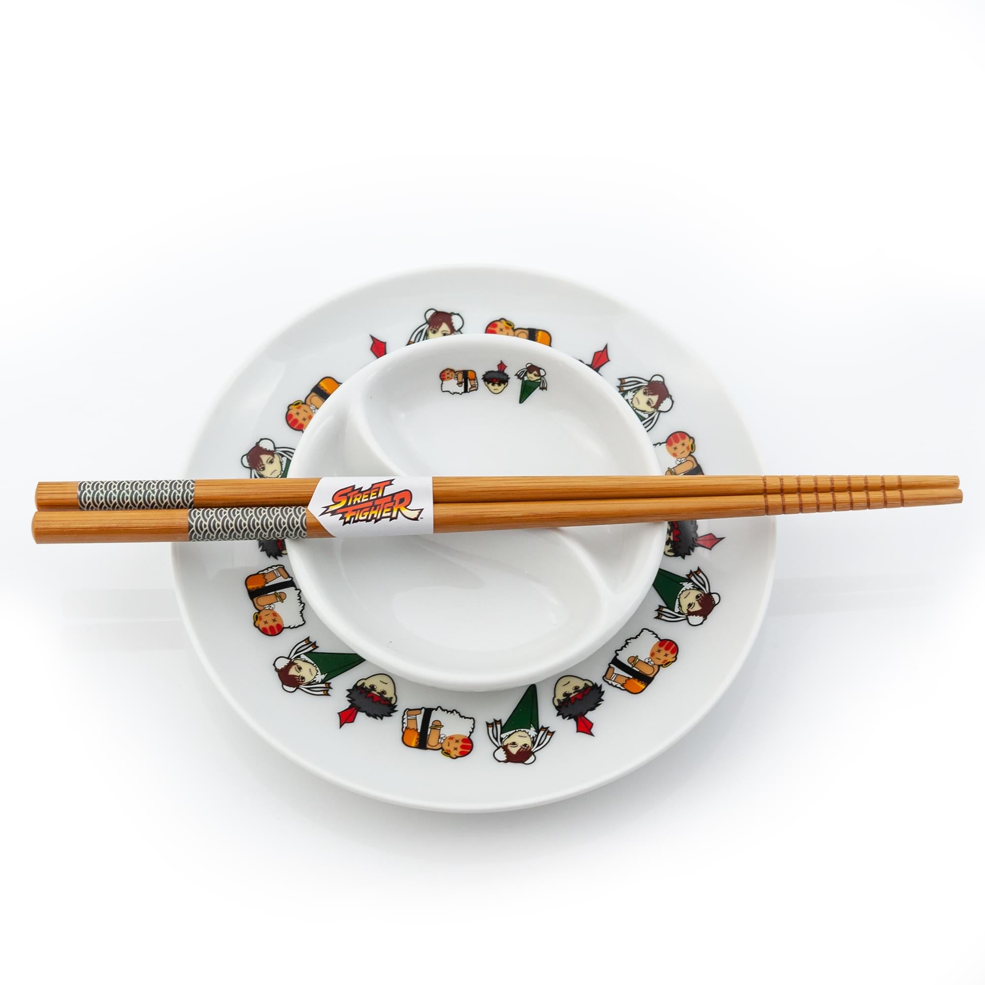 Epic Street Fighter Sushi Set with Chopsticks