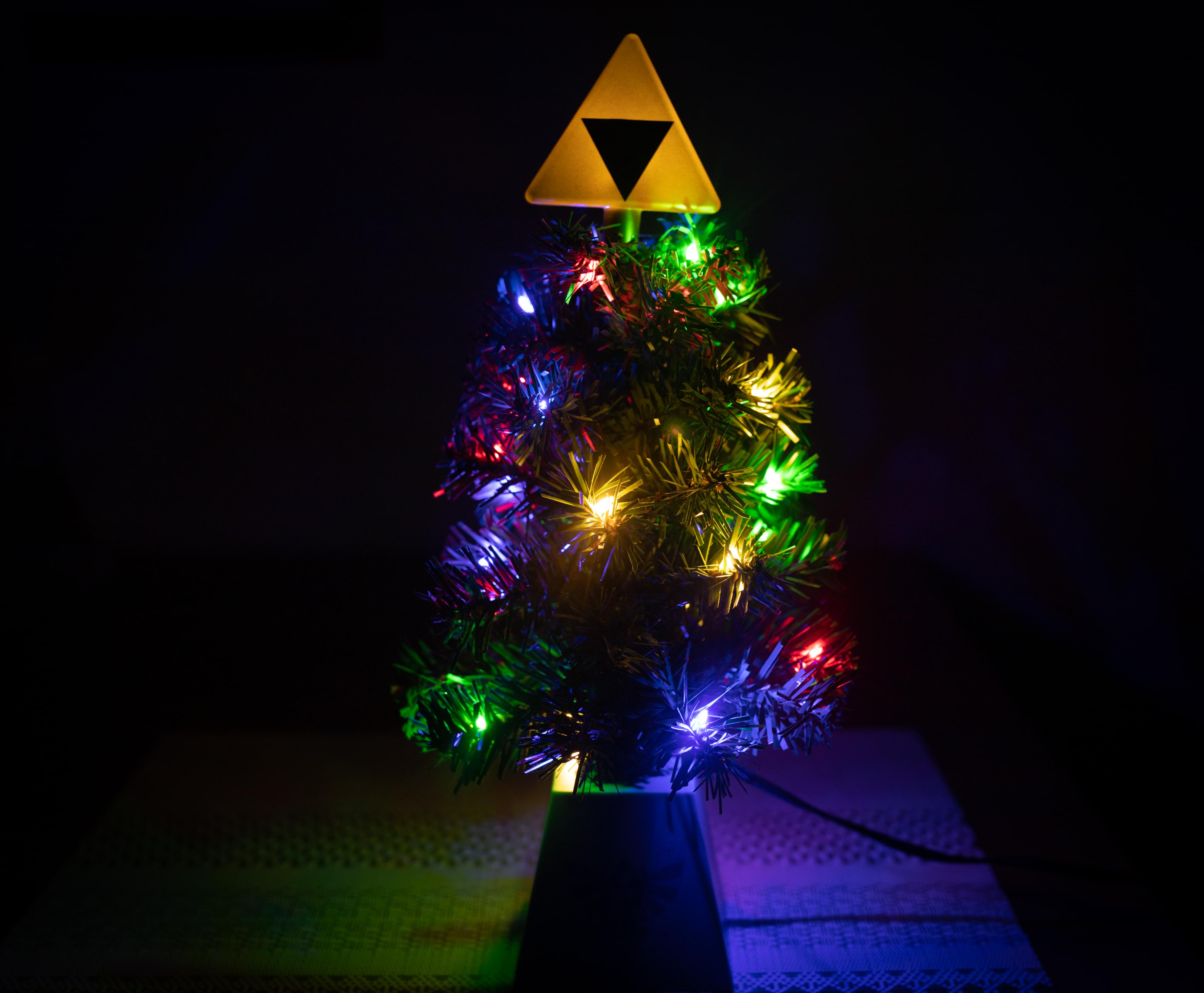 The Legend of Zelda Triforce LED Light-Up Desktop Holiday Tree - Bring Hyrule Magic Home