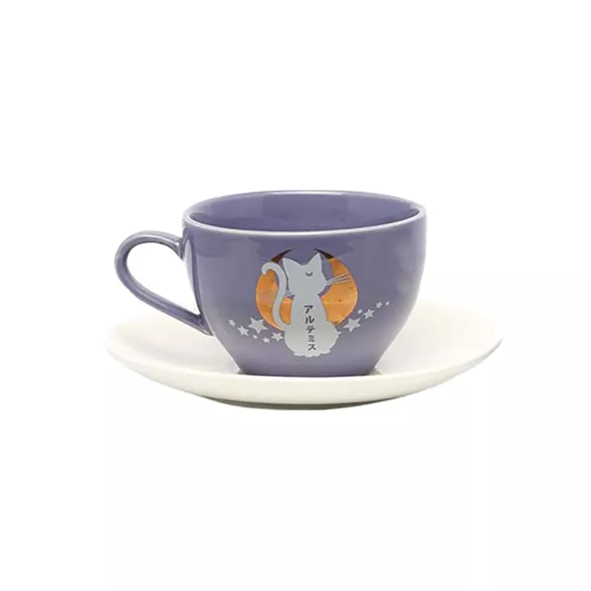 Charming Sailor Moon Luna & Artemis 4-Piece Tea Cup Set