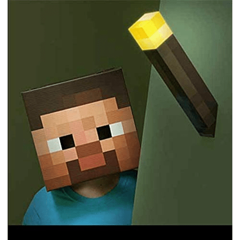 Minecraft 12-Inch LED Torch & 7-Inch Potion Set - Light Up Your World!