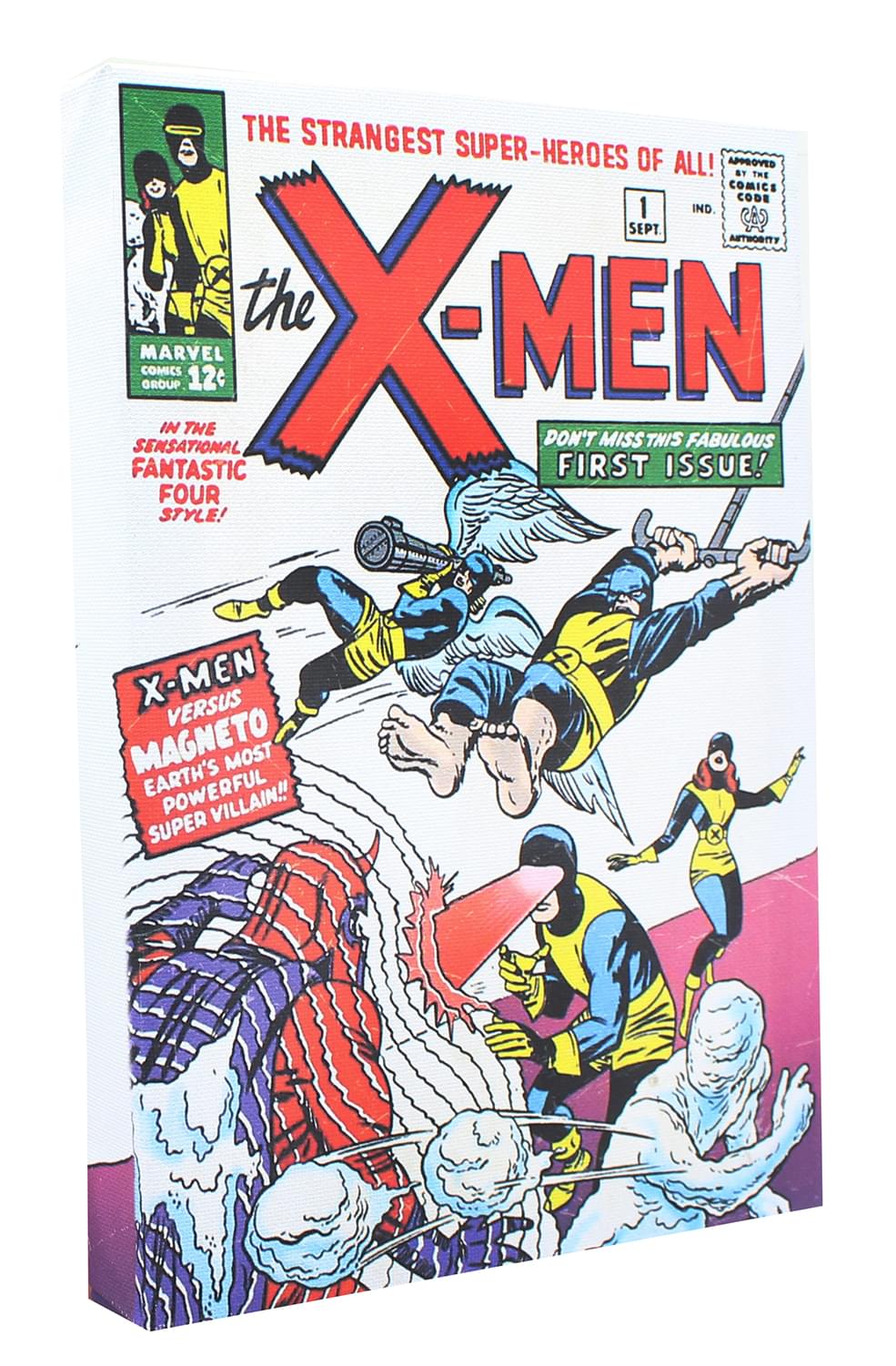 X-Men #1 Marvel Comic Cover 9x5 Inch Canvas Wall Art - Transform Your Space!