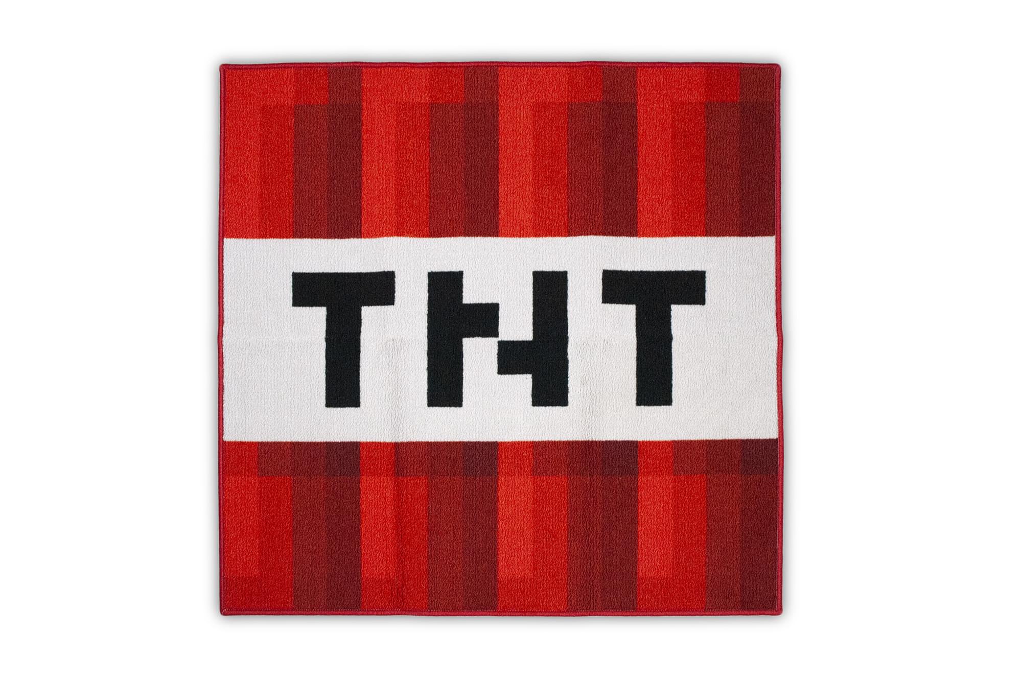 Explosive Fun! Minecraft TNT Block 39-Inch Square Area Rug