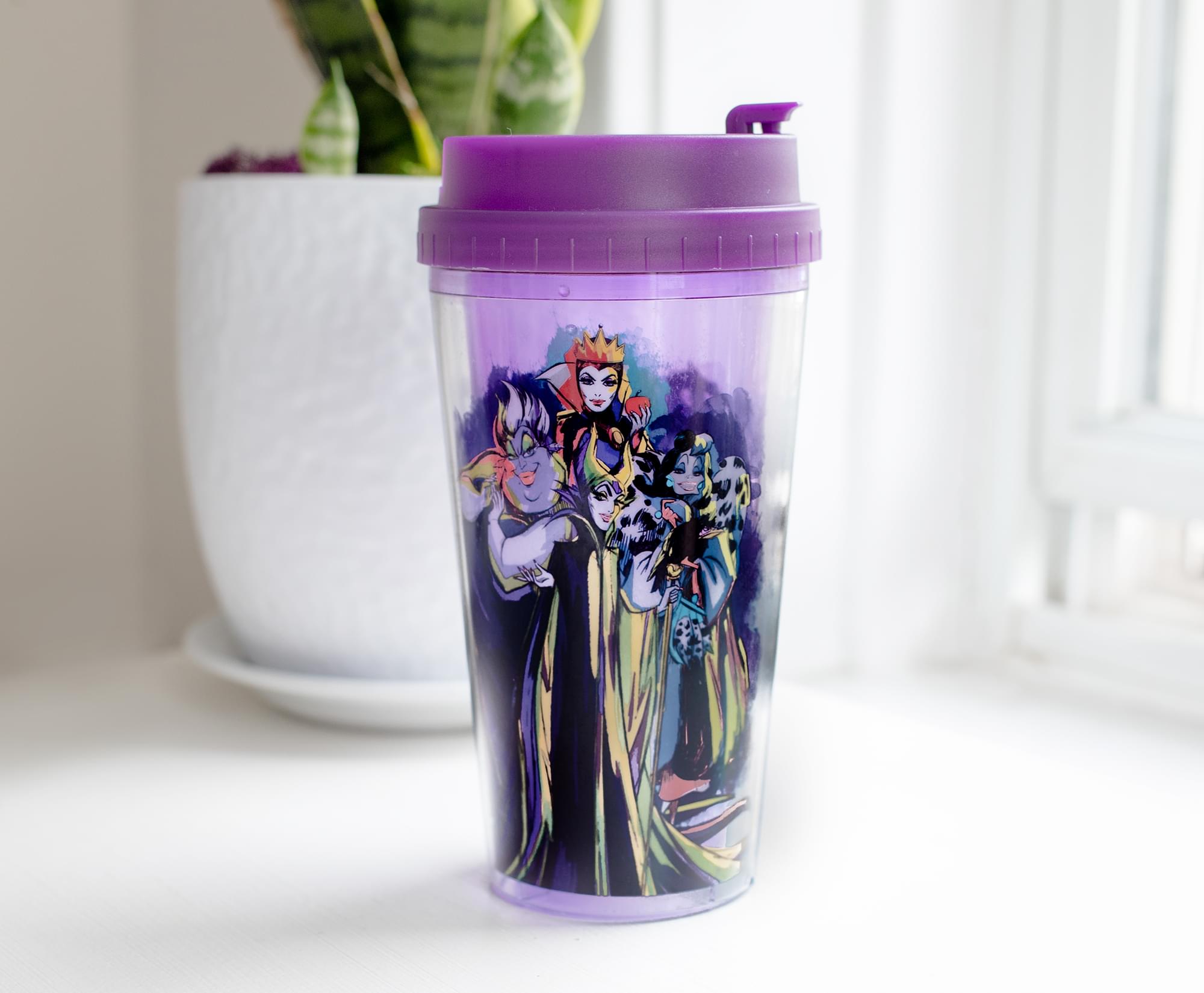 Disney Villains 'Bad Vibes Only' 16-Ounce Double-Walled Plastic Tumbler