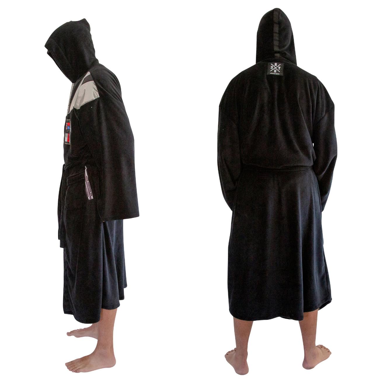 Epic Star Wars Darth Vader Hooded Bathrobe for Adults - XXL (Big & Tall)