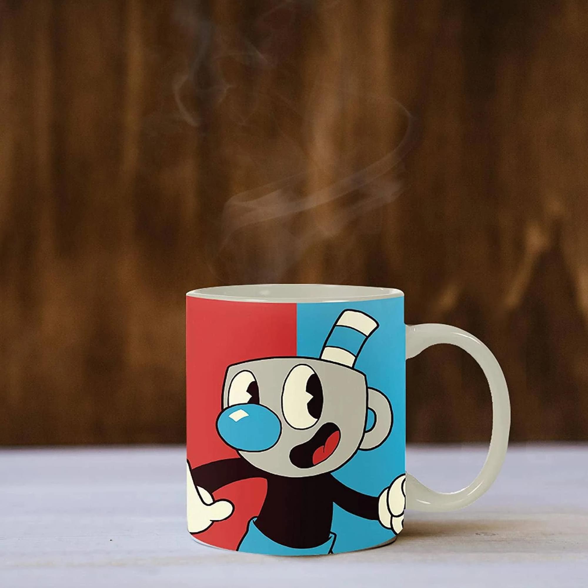 16oz Ceramic Mug with Cuphead and Mugman