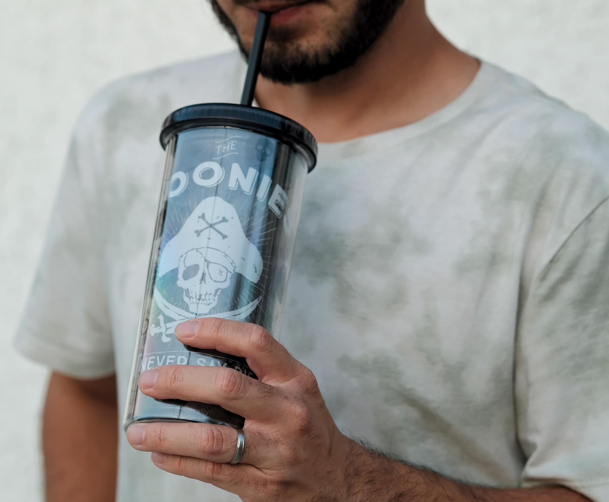 The Goonies 20-Ounce Acrylic Carnival Cup with Lid and Straw - Relive the Adventure!