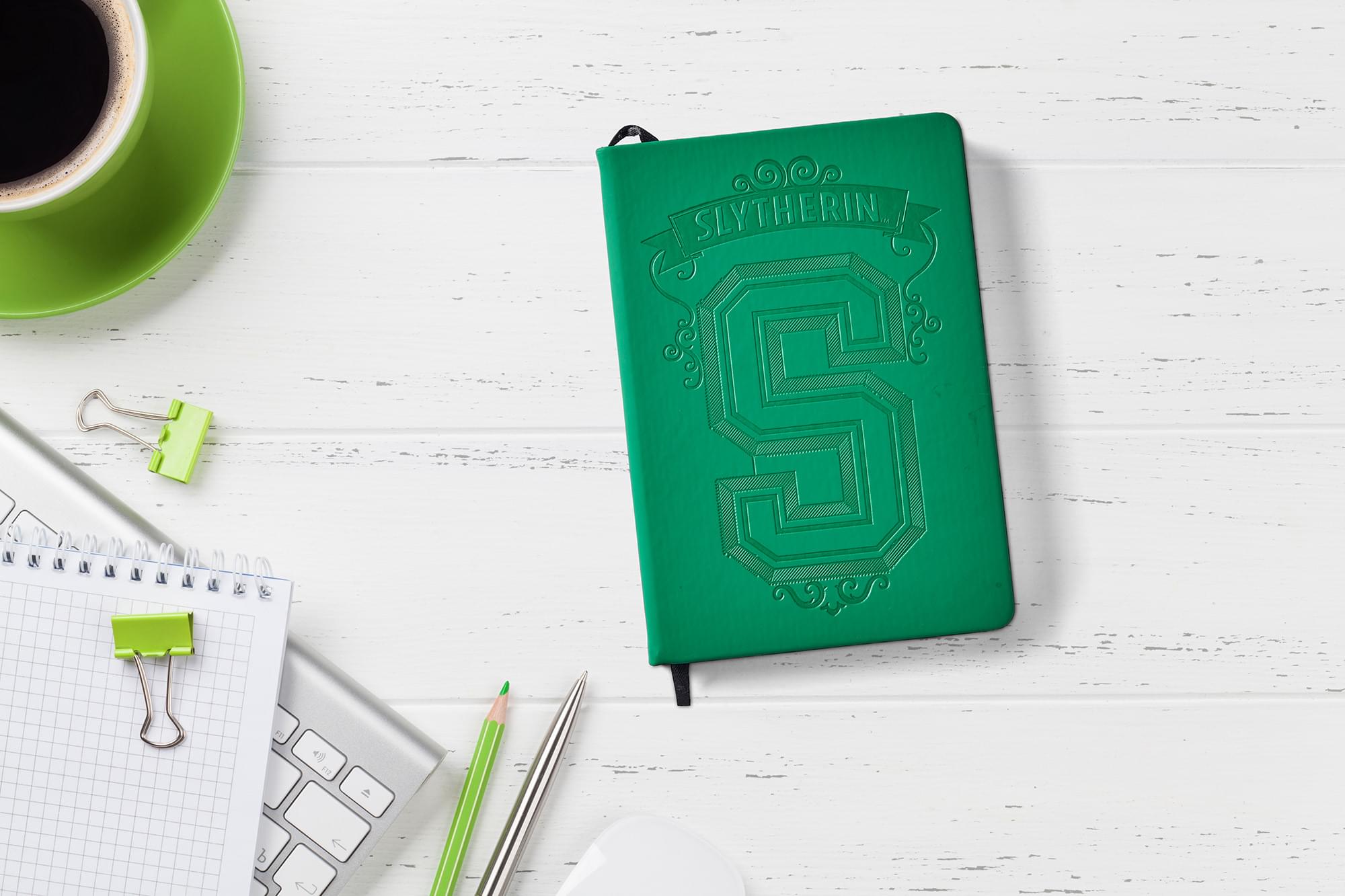 Slytherin Debossed-Cover Harry Potter Journal - 7.25"x 5"