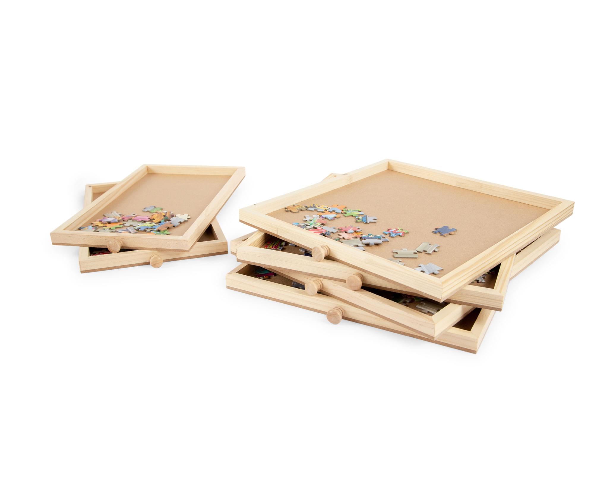 Wooden Puzzle Paradise: 35 x 2 x 28 Inches Jigsaw Puzzle Table with Storage