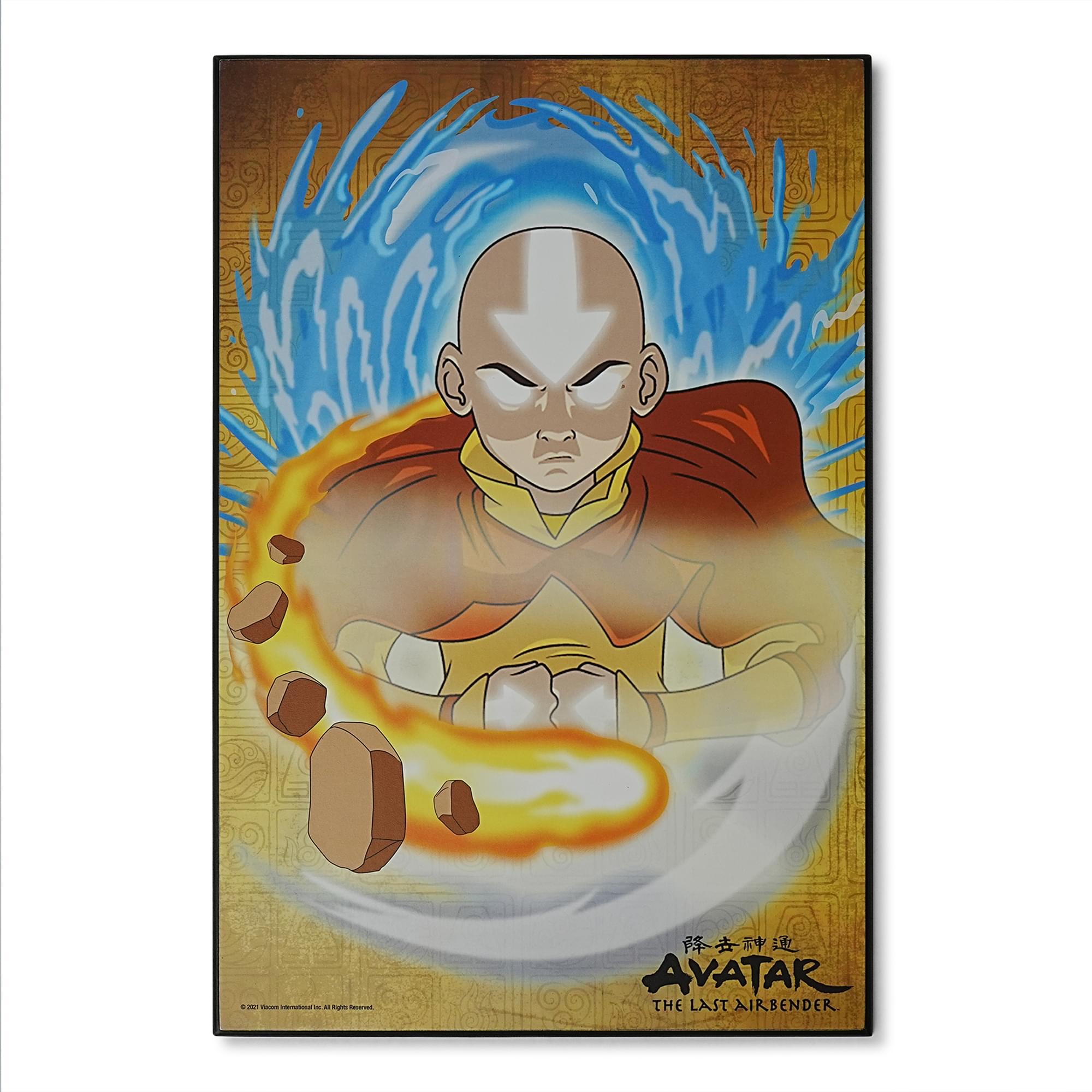Epic Avatar: The Last Airbender Aang 13 x 19 Inch Wood Wall Art