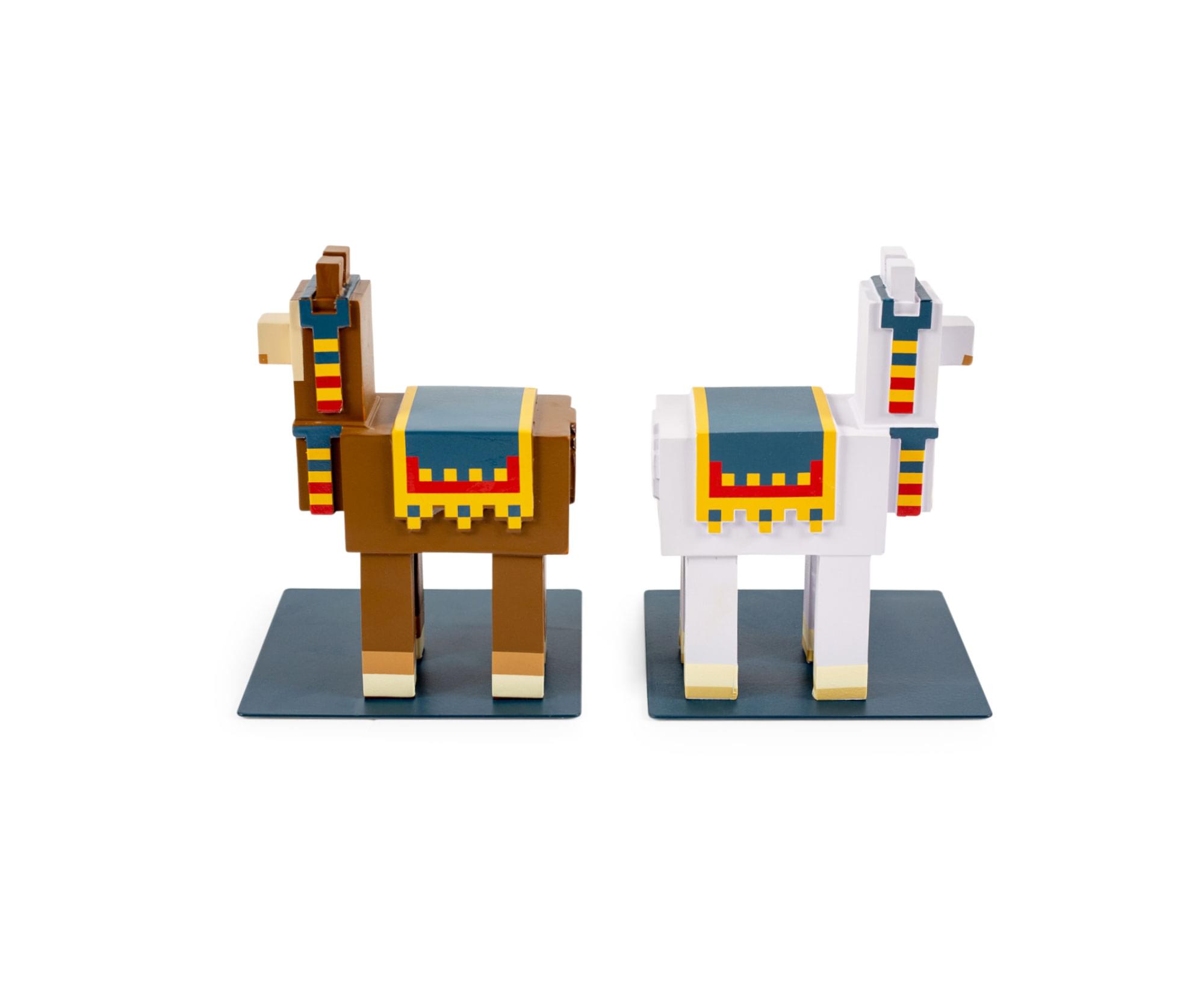Unleash Your Minecraft Adventure with 6-Inch Llama Bookends - Set of 2