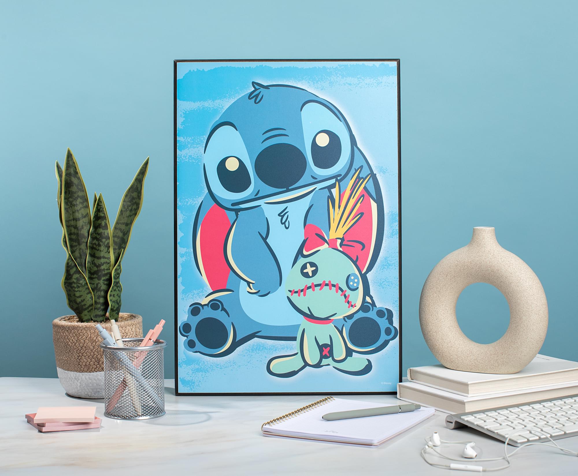 Enchanting Disney Lilo & Stitch Scrump 13 x 19 Inch Wood Wall Art - Must-Have for Your Home!