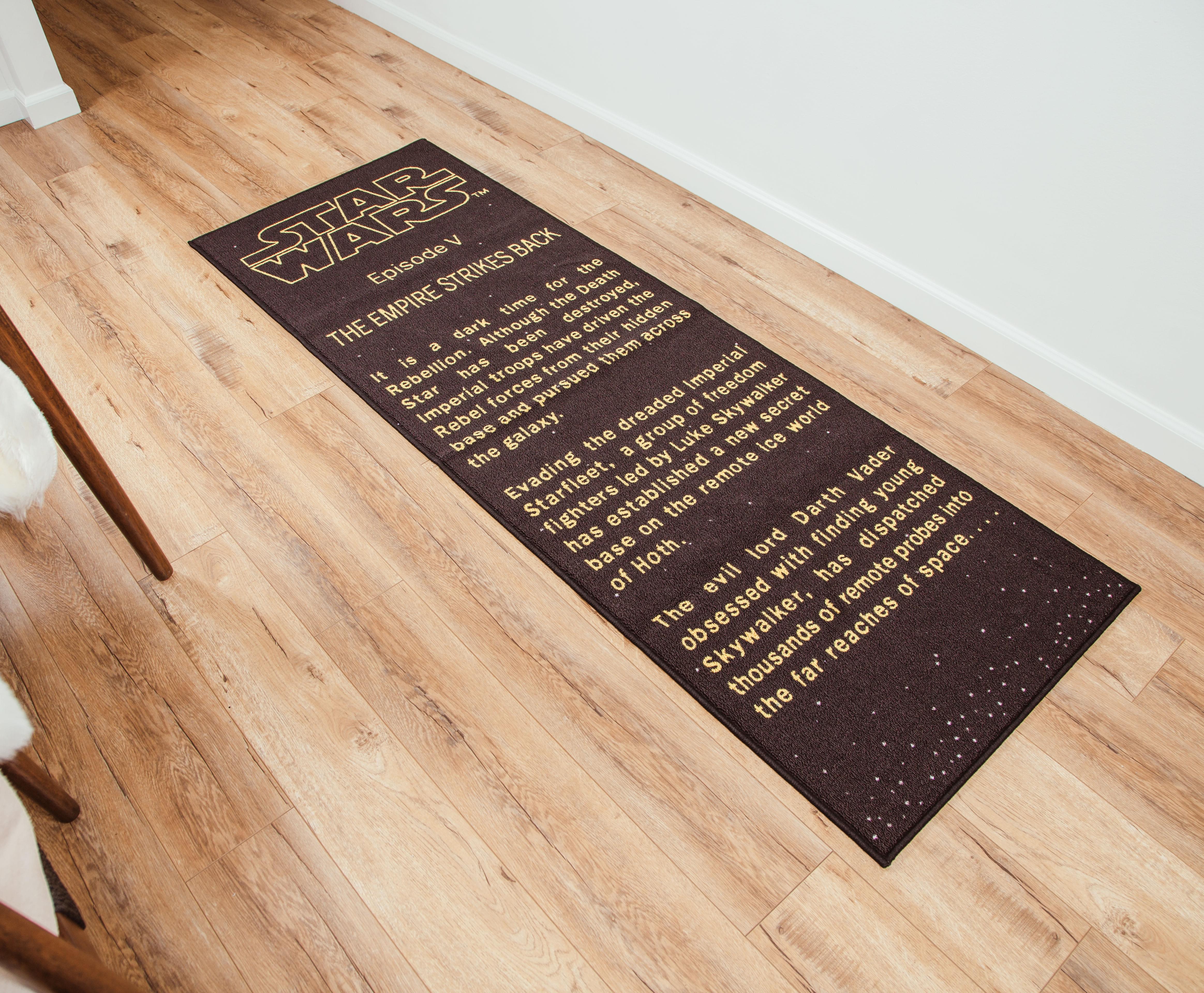 Epic Star Wars: The Empire Strikes Back Title Crawl Printed Rug - 27 x 77 Inches