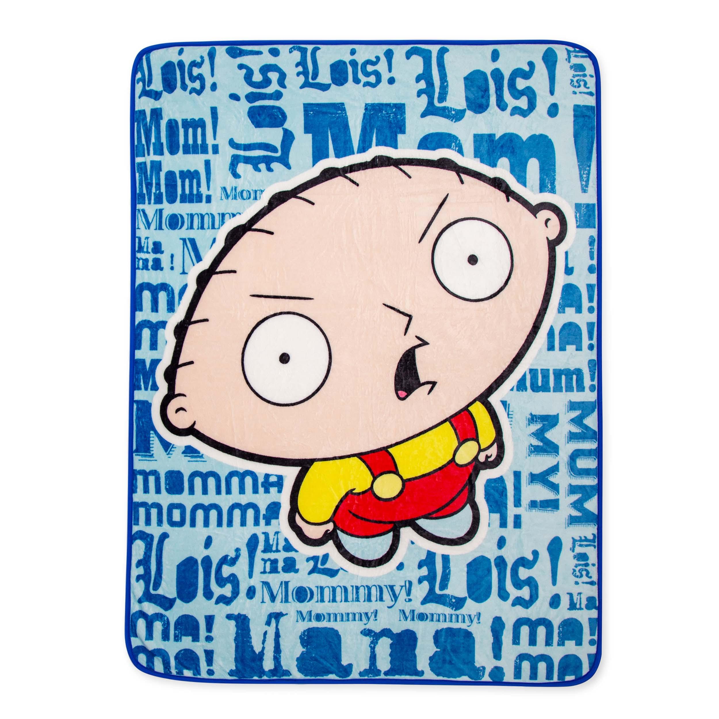 Family Guy Stewie Griffin Mama Raschel Throw Blanket - Cozy & Hilarious