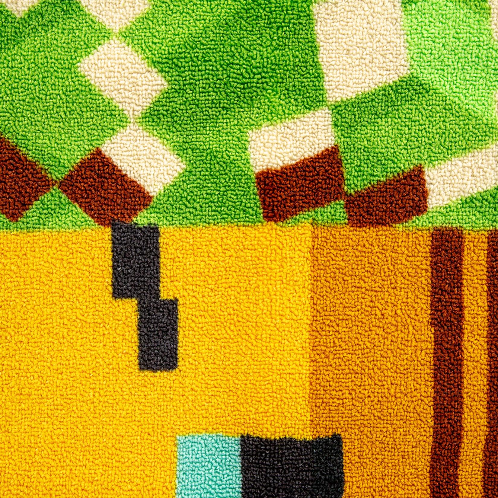 Bee-tastic Minecraft Accent Rug - 31 x 29 Inches