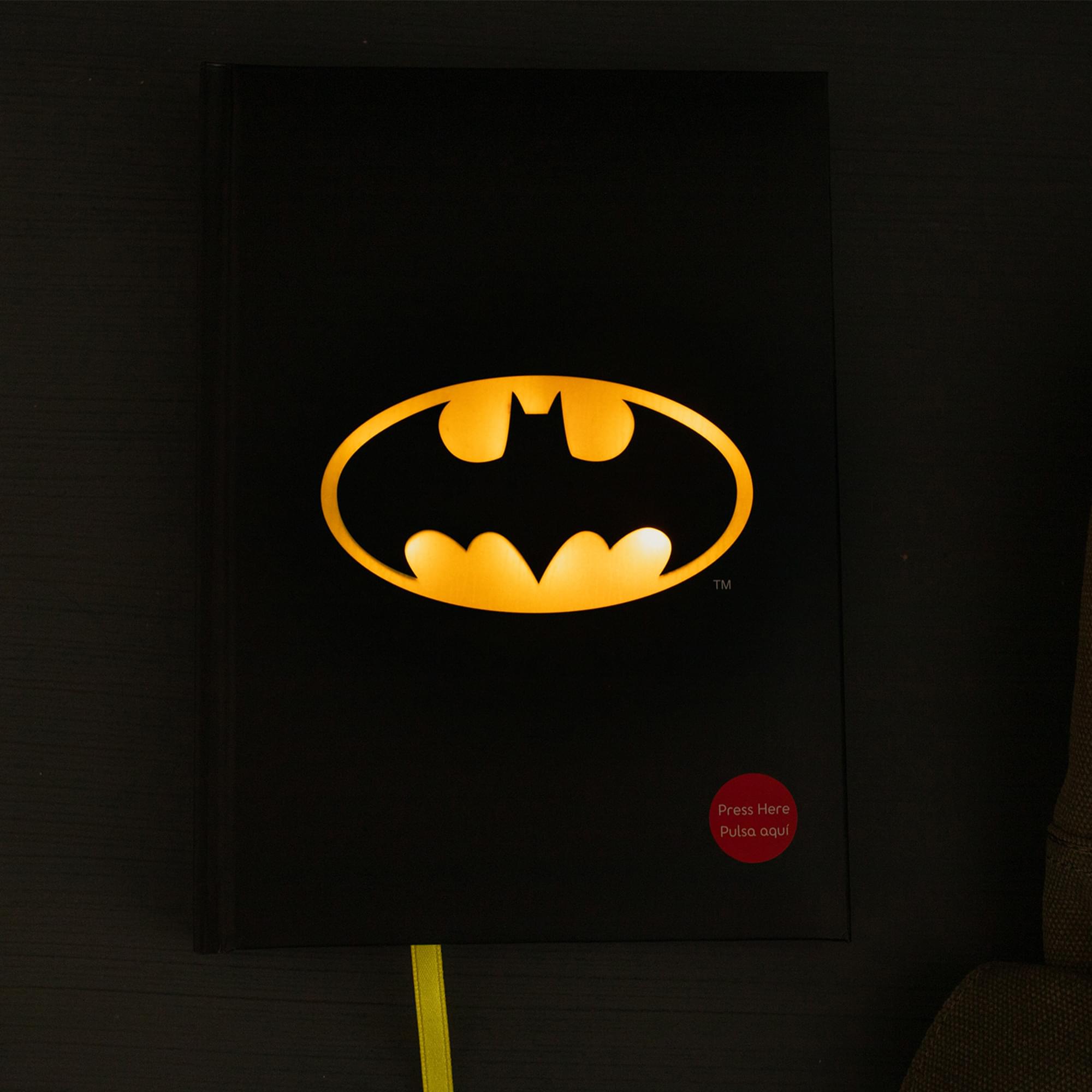 DC Comics Batman Logo Illuminated Hardcover Notebook